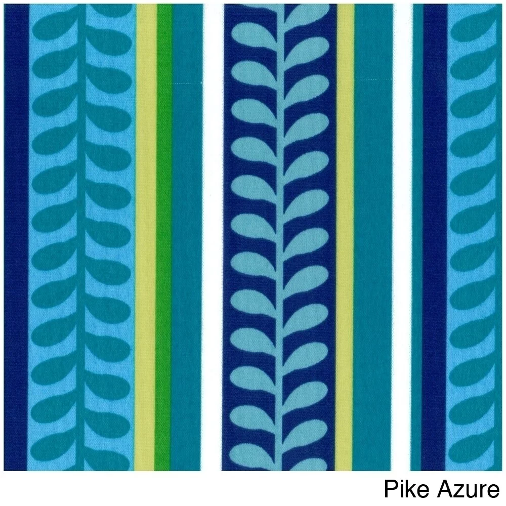 International Caravan Bali 42-inch Papasan Chair with Patterned Polyester Cushion Pike Azure