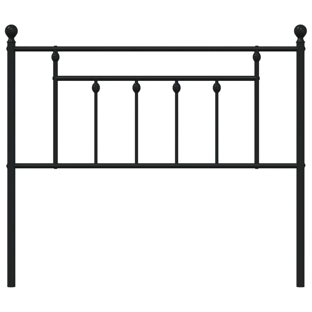 Gecheer Black Metal Headboard 39.4 inches for Bed Frame
