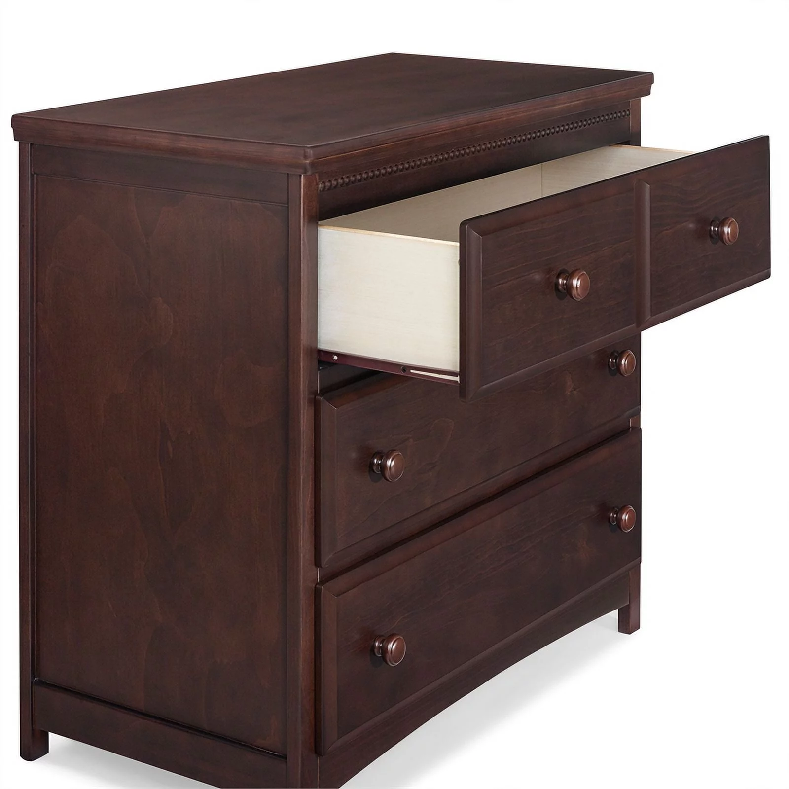Pemberly Row 3-Drawer Wood Dresser with Changing Top in Espresso