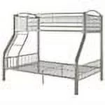 Powell Twin Over Full Metal Bunk Bed, Pewter