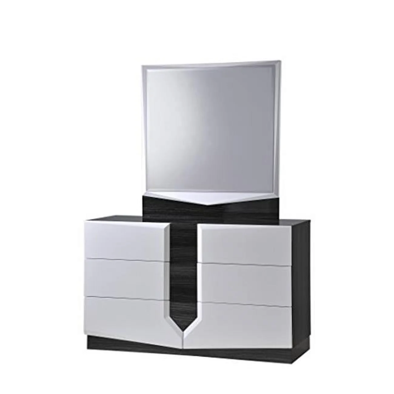 HUDSON 988 -D Dresser, Zebra Grey & White