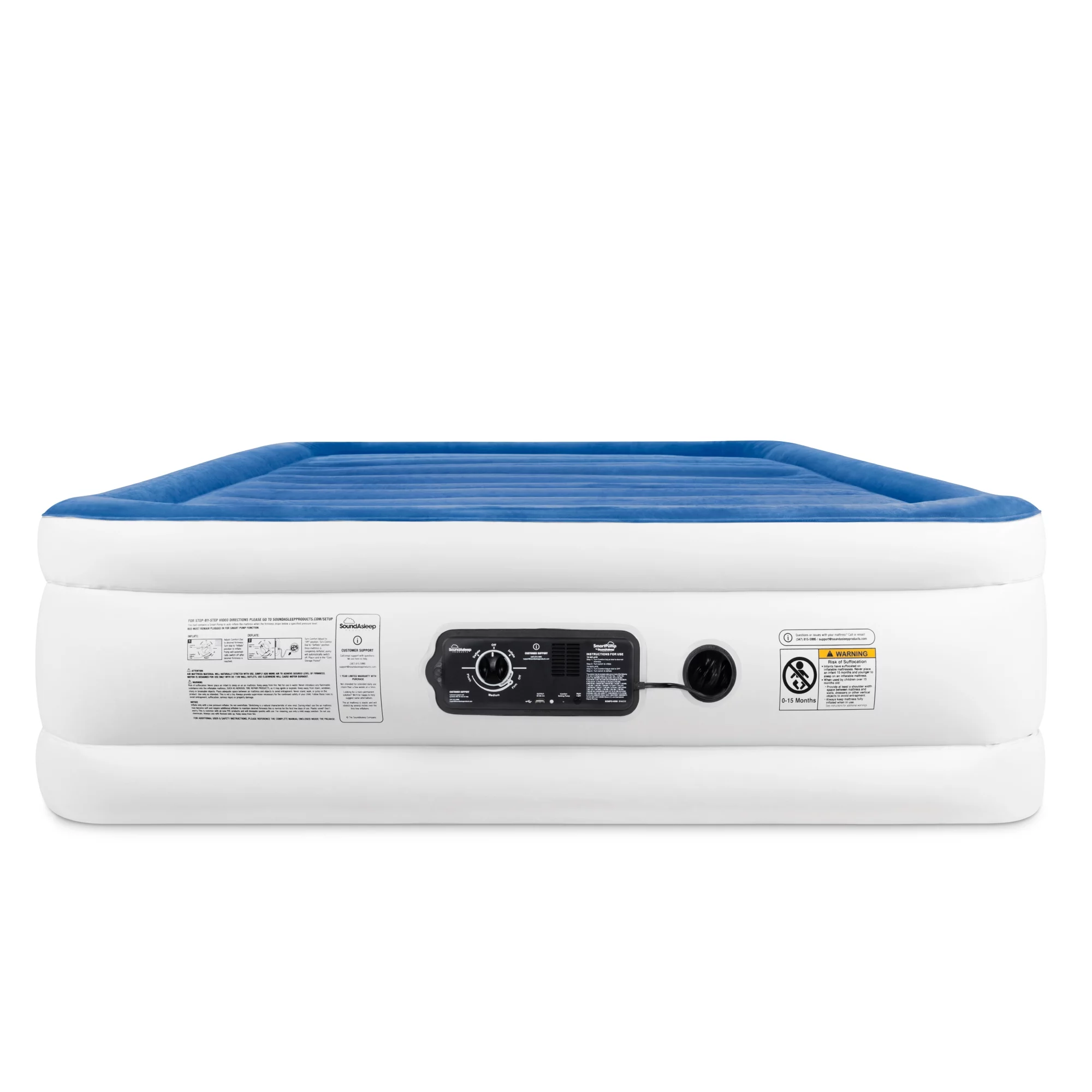 SoundAsleep CloudNine Series Luxury Air Mattress with Dual Smart Pump Technology - Queen