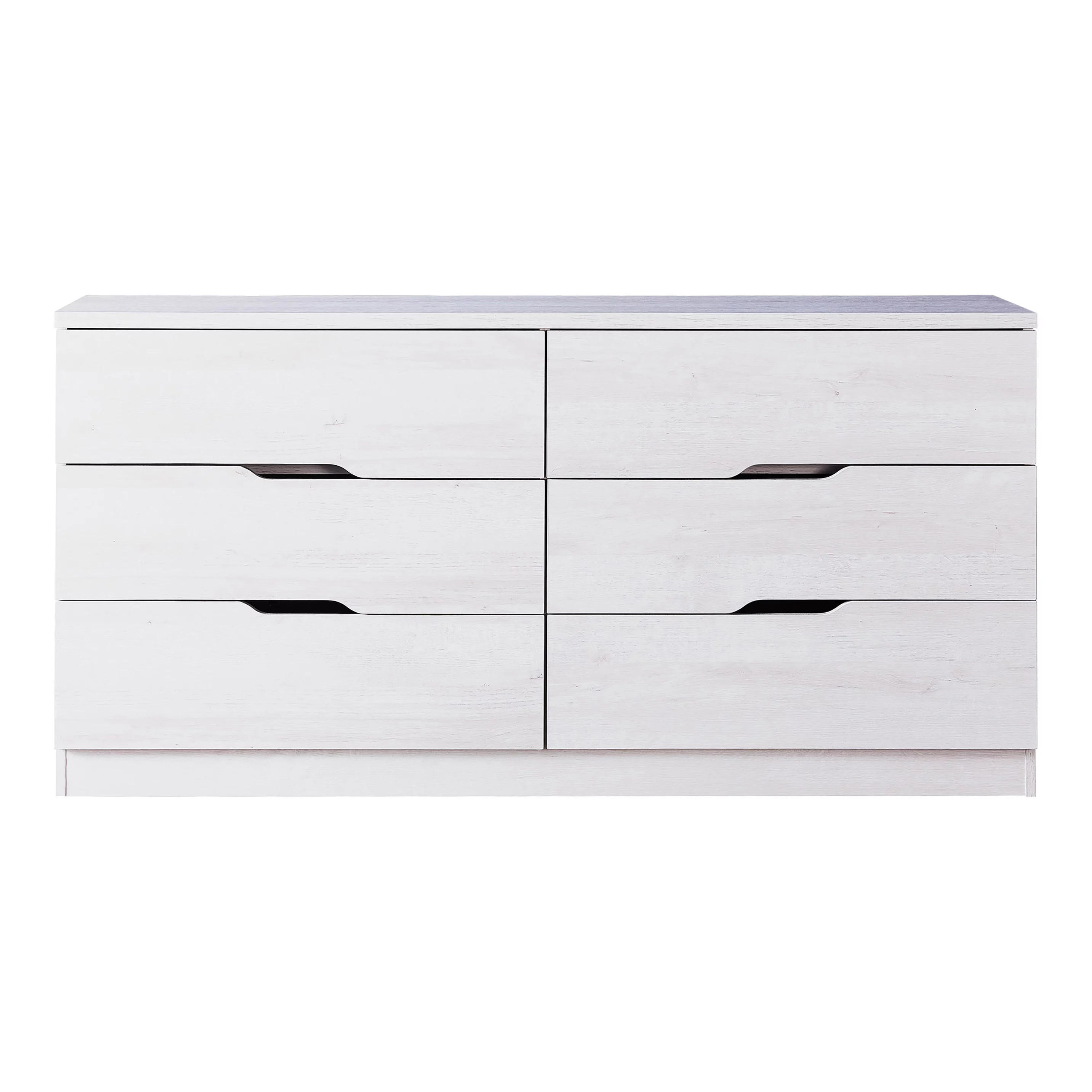 Furniture of America Drego 6-Drawer Dresser, White Oak