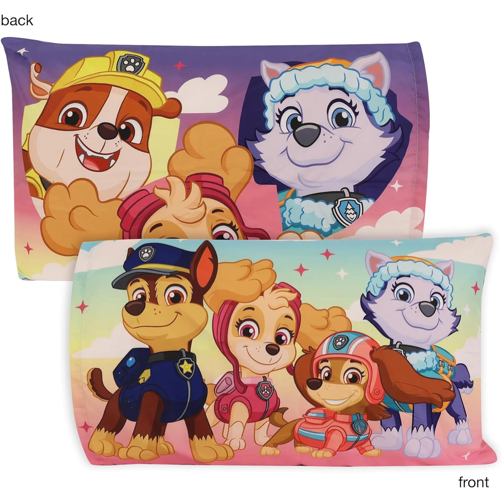 Paw Patrol Skye Kids Bedding Sheet Set with Reversible Comforter Twin Bed in Bag 4 Pcs Set for Kids