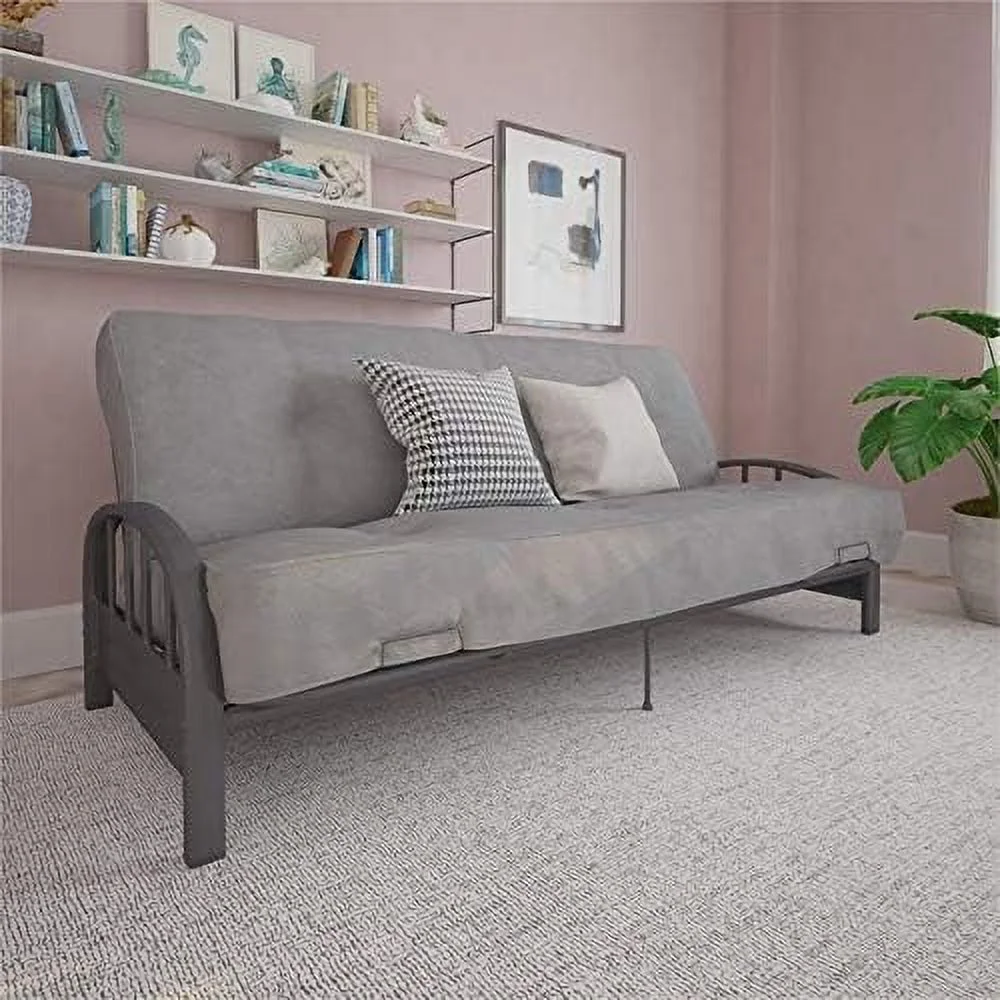 Futon Frame In Gunmetal Grey