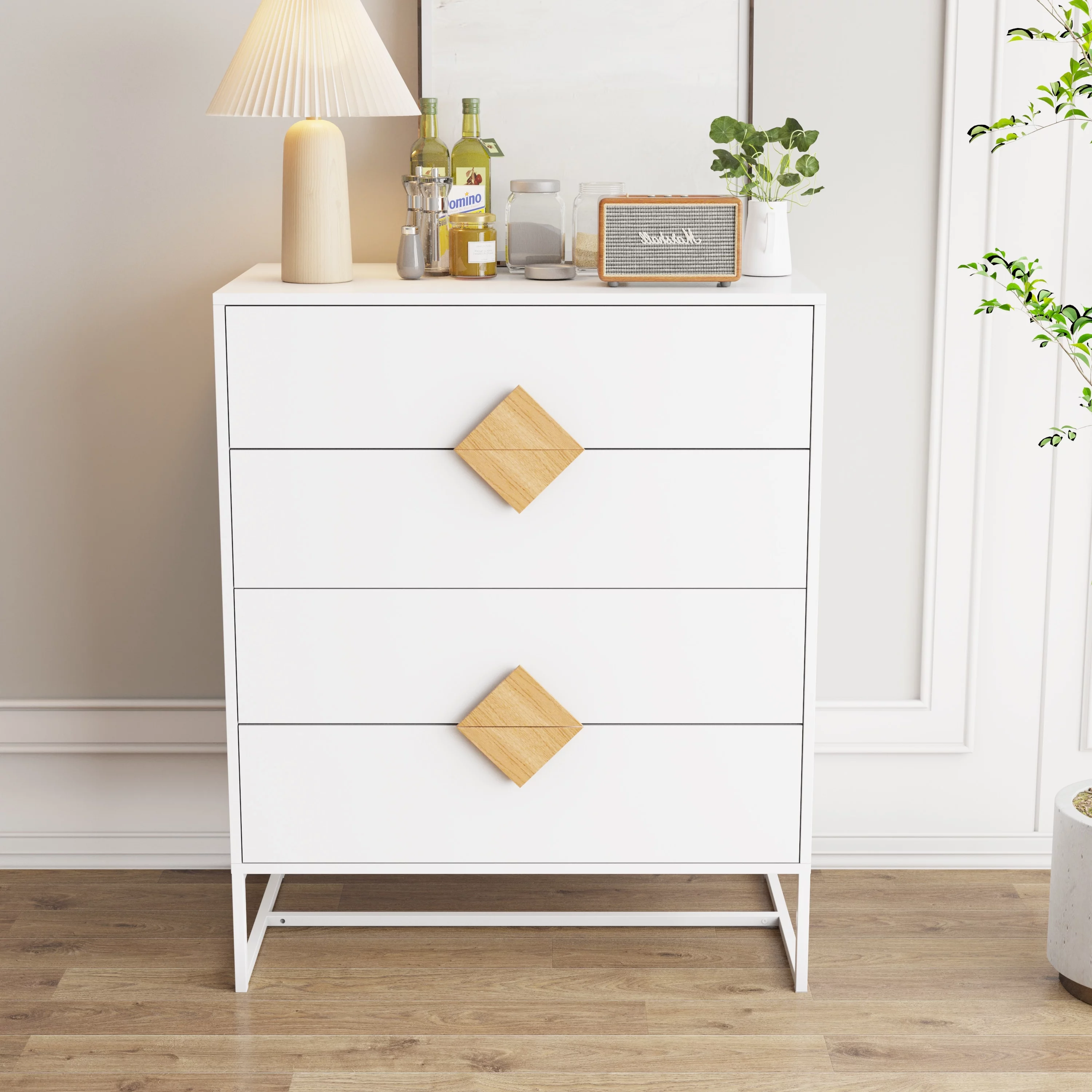 Bedroom Furniture Dressers with 4 Drawers