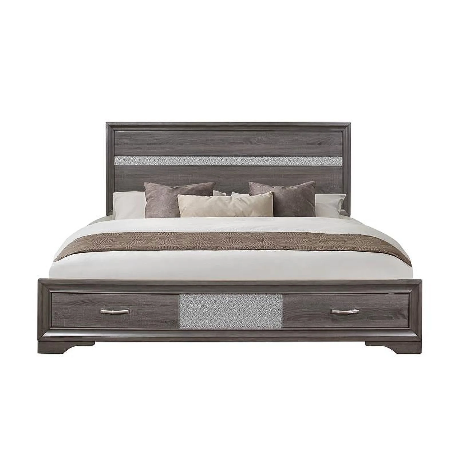 Global Furniture USA Seville Full Gray Bed