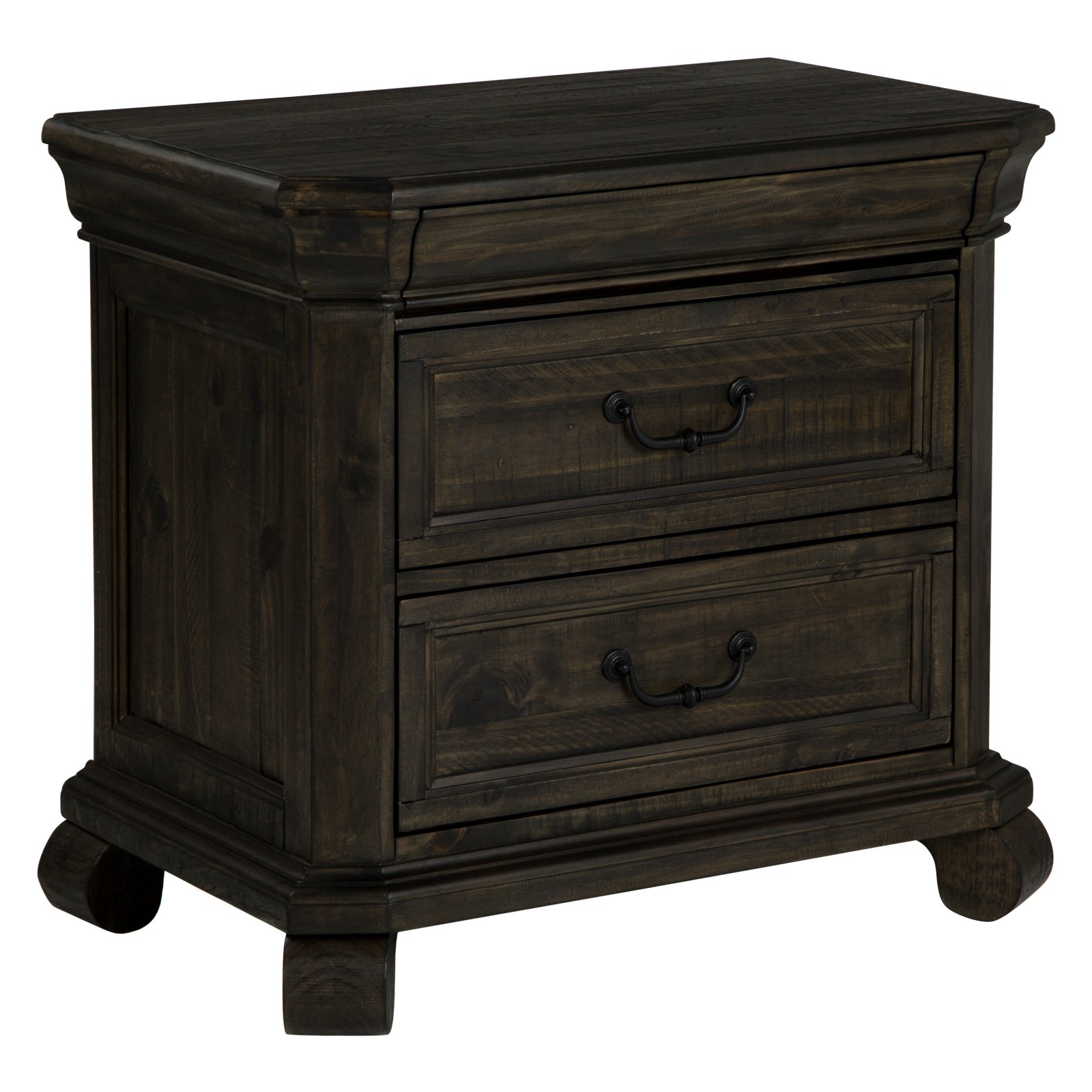 Magnussen Bellamy Traditional Peppercorn 3 Drawer Nightstand