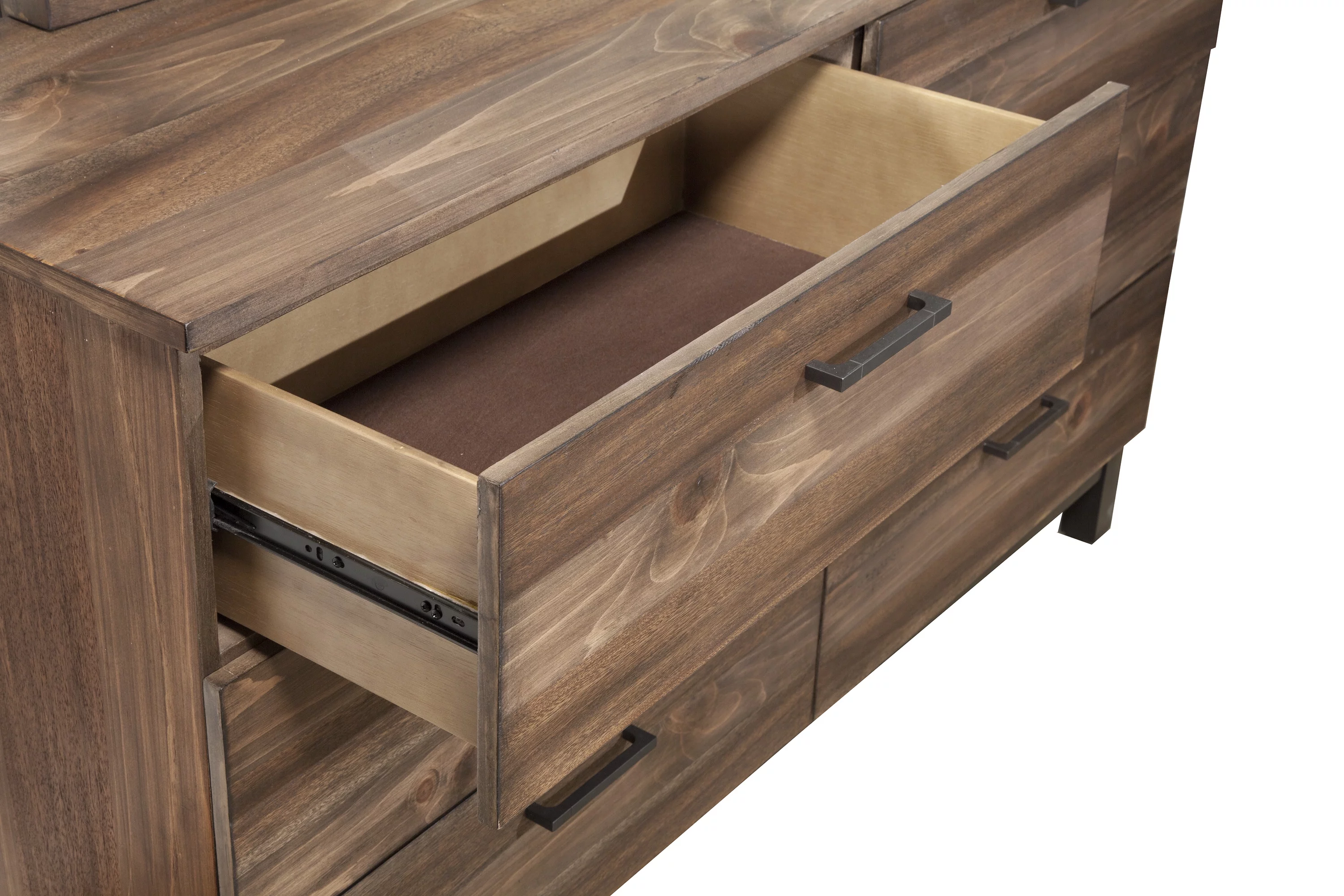 Origins by Alpine Weston Wood 6 Drawer Dresser in Rustic Pine