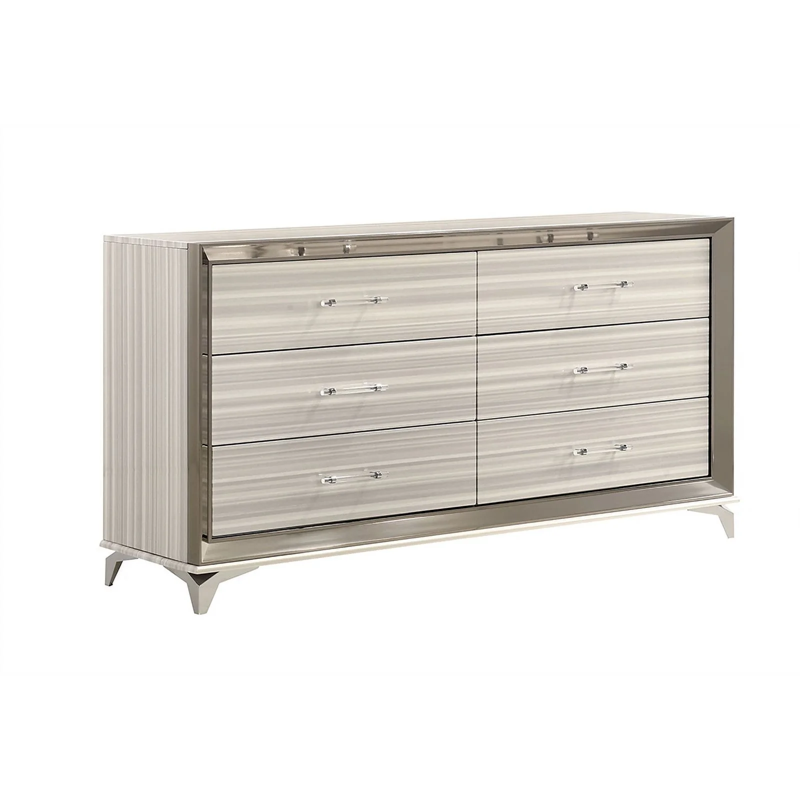 Global Furniture USA Zambrano Zebra White Dresser