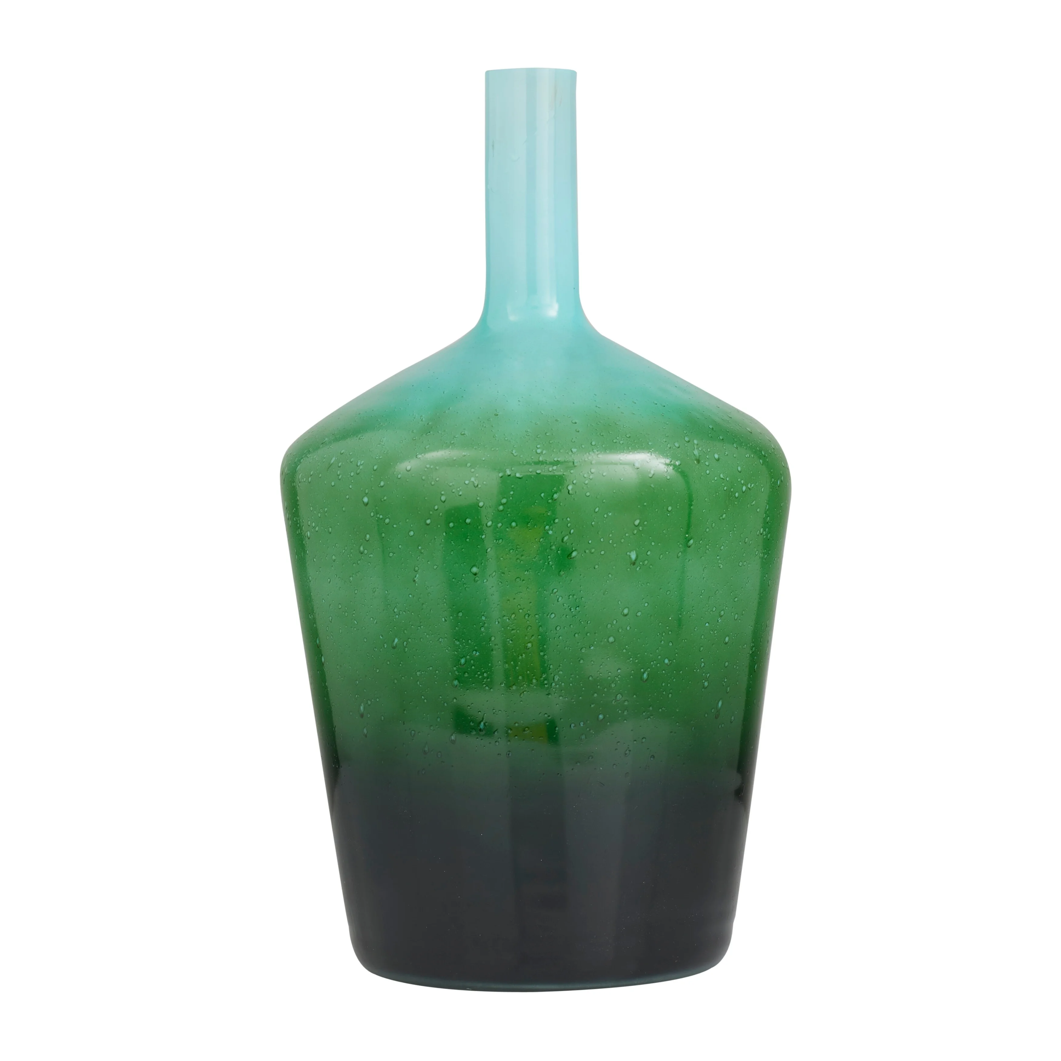 The Novogratz  Green Glass Ombre Vase
