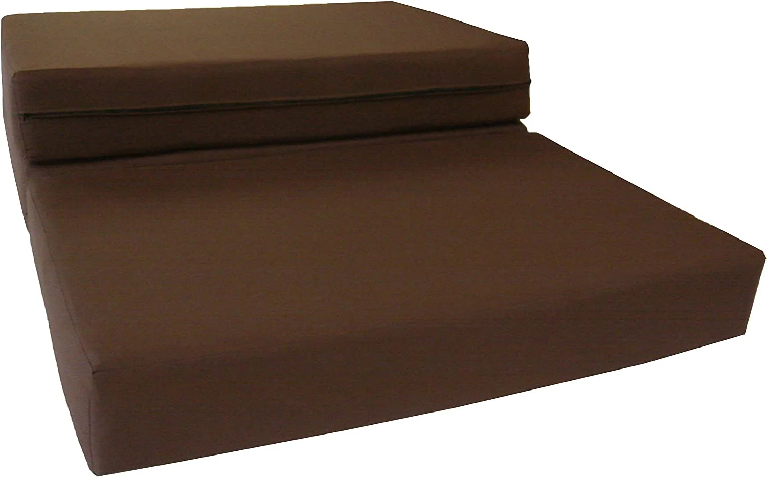 RUNFAYBIU D&D Futon Shikibuton Trifold Foam Beds Folding Mattress Ottoman 1.8 lbs High Density Full Size Brown 75 x 54 x 6