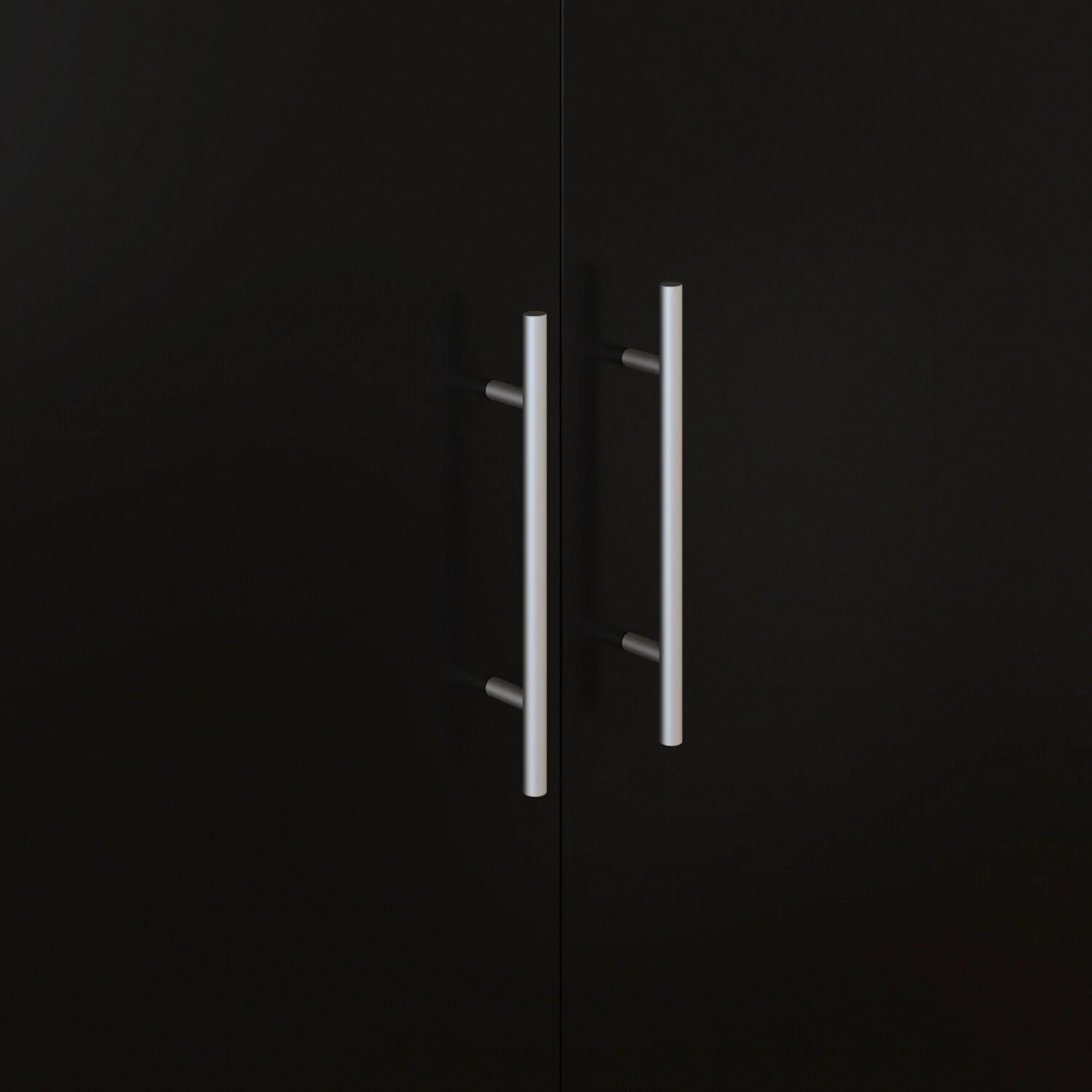 FUFU&GAGA South Shore 2Door Wardrobe Armoire with Storage Drawer and hanging rod Black