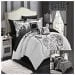 Chic Home Olivia Paisley Print Mega 20 Pieces Comforter Bed In A Bag Set - Queen 90x92, Black
