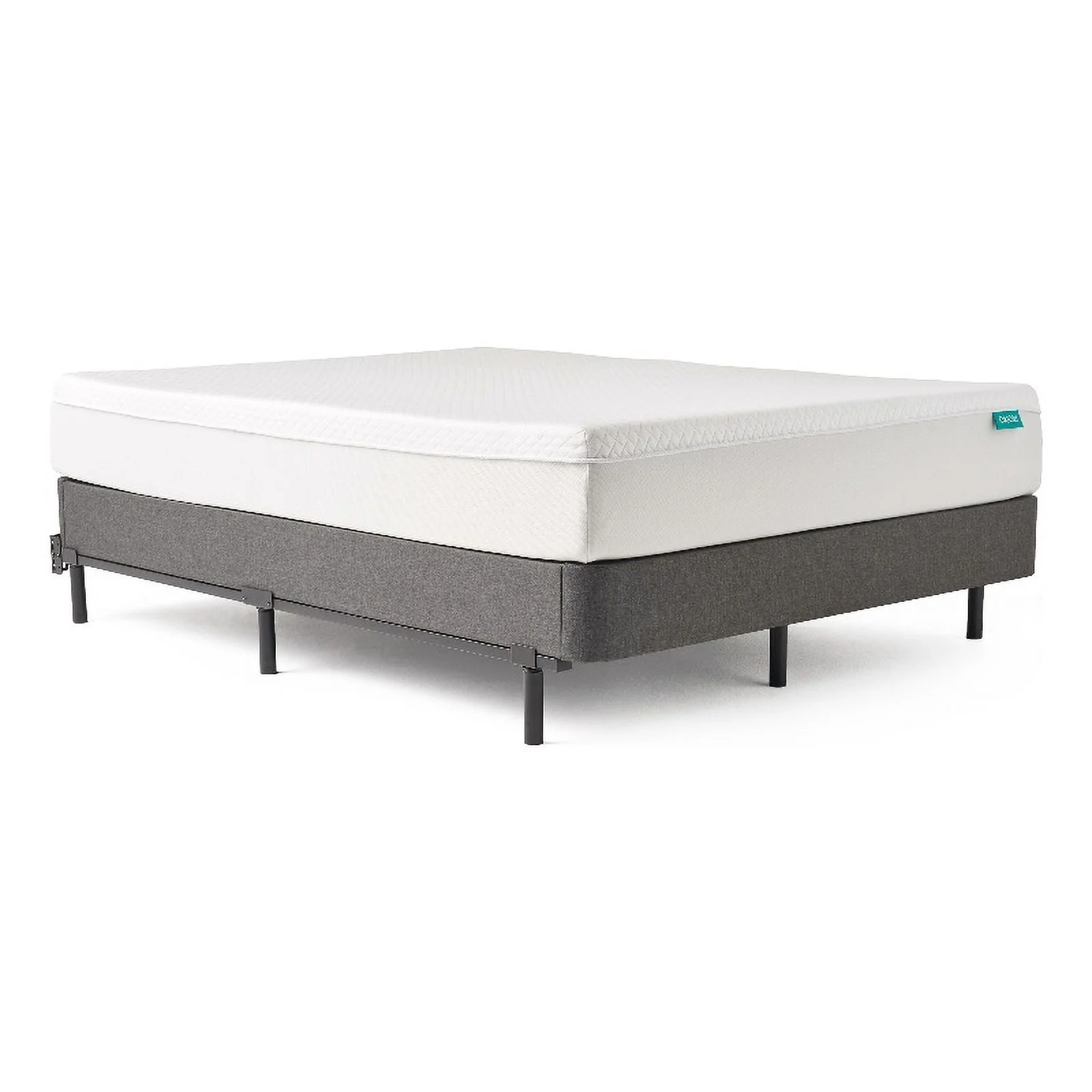 Pemberly Row Contemporary Metal Full Bed Frame in Black Fiish- Full