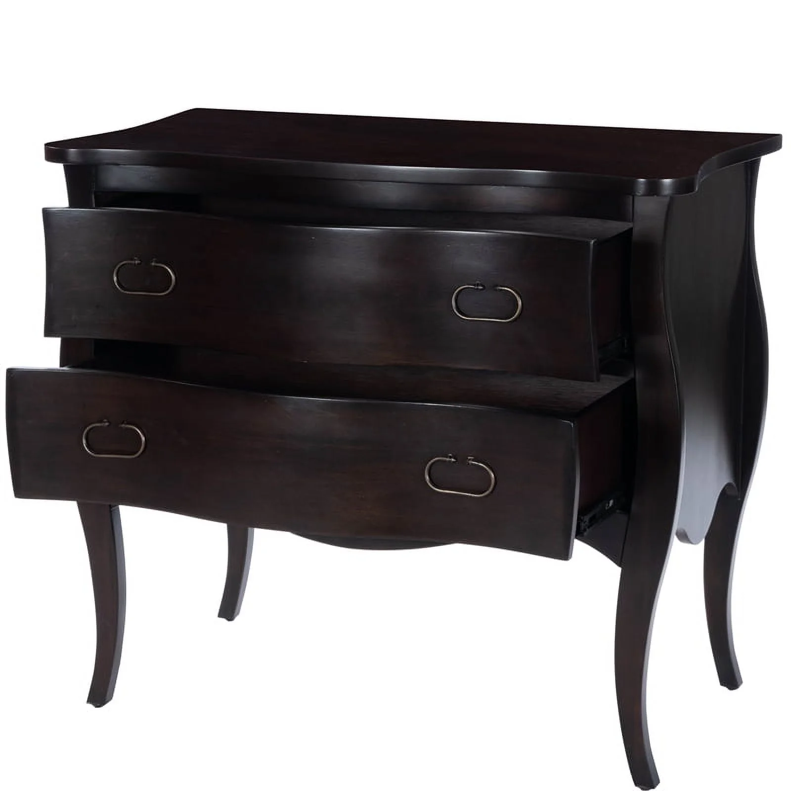 Beaumont Lane Mastercrafted 2-Drawer Chest in Dark Brown