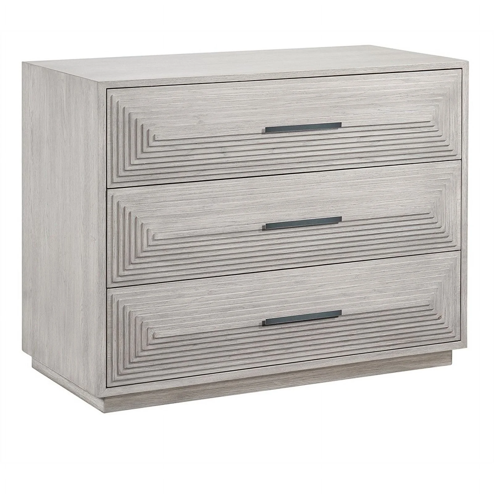 Universal Furniture Modern Farmhouse Wood Collins Chest in Weathered White