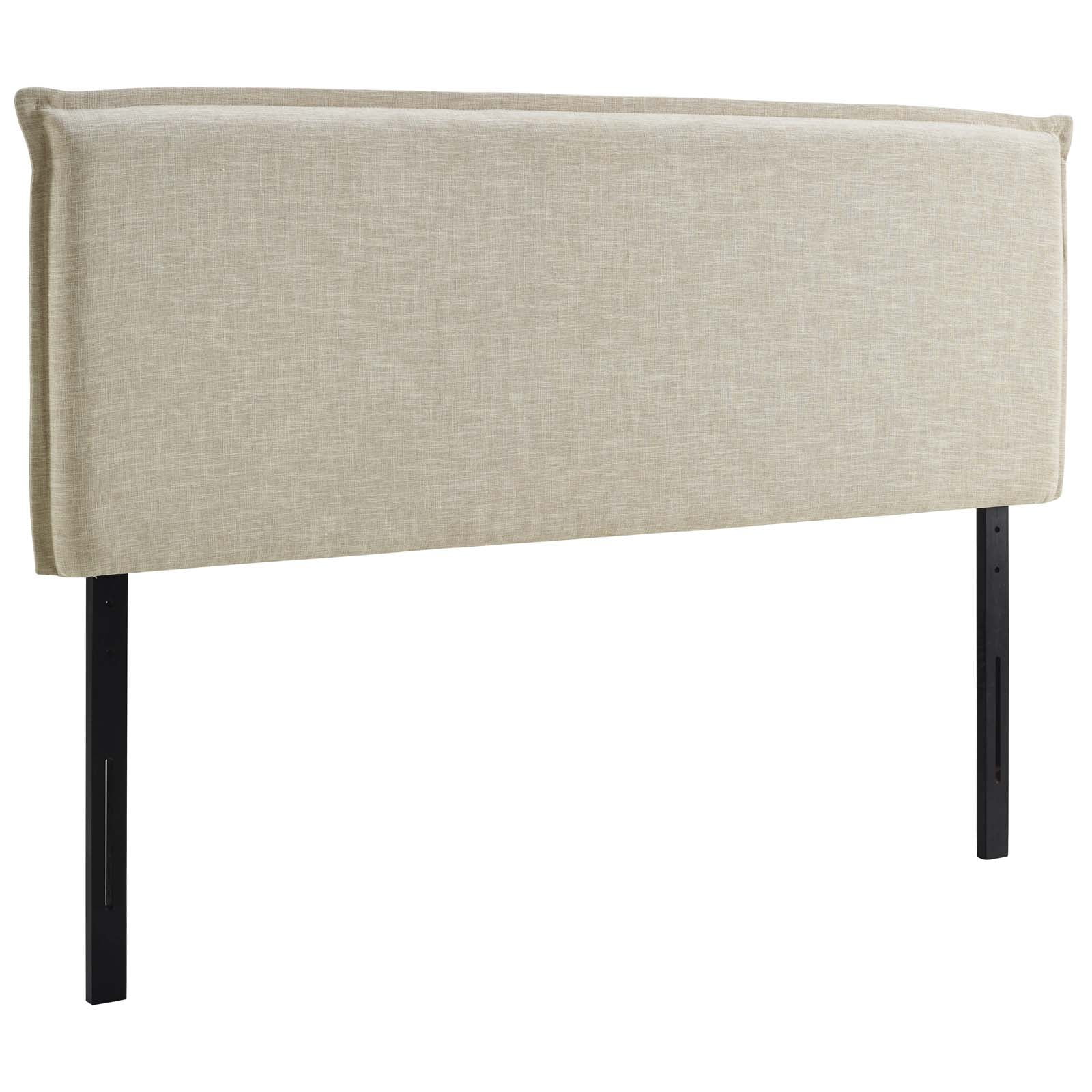 Modway Camille Queen Upholstered Fabric Headboard in Beige