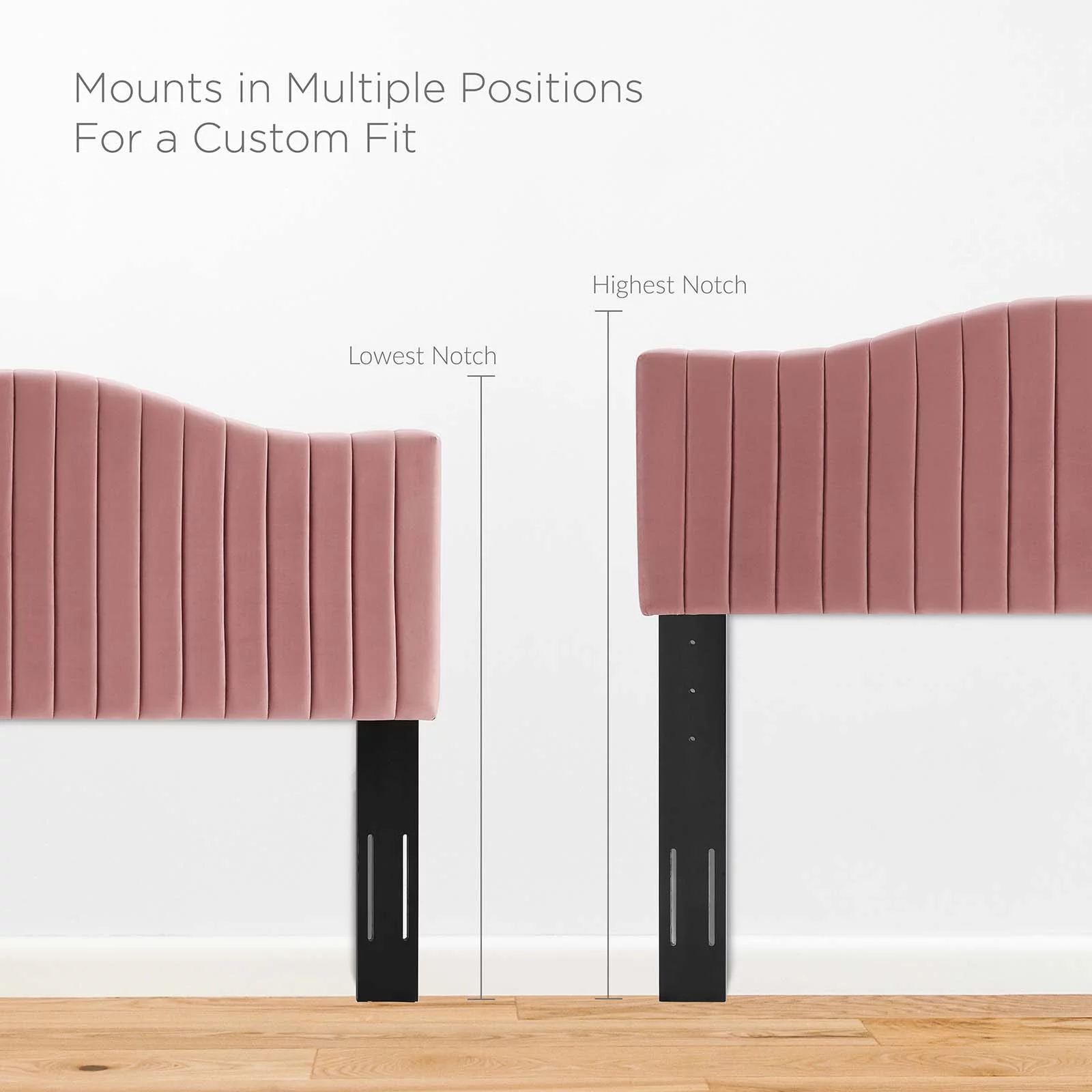 Tufted Headboard, Twin Size, Velvet, Pink, Modern Contemporary Urban Design, Bedroom Master Guest Suite
