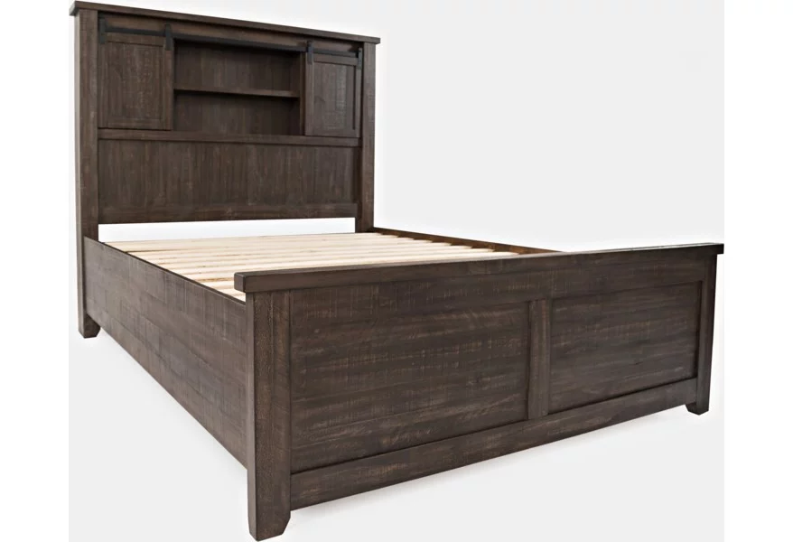 Madison County Rustic Reclaimed Pine Farmhouse Queen Barn Door Headboard