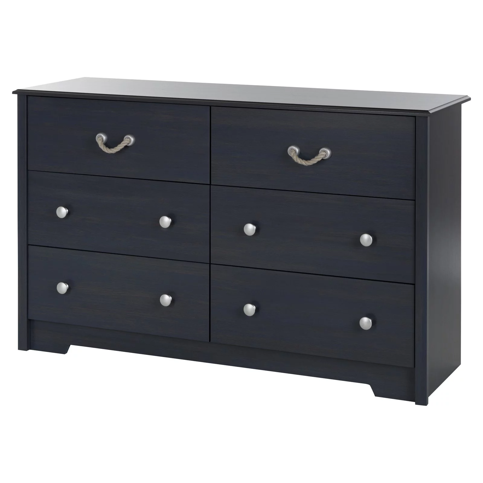 South Shore Aviron 6-Drawer Double Dresser, Kids Bedroom Blueberry