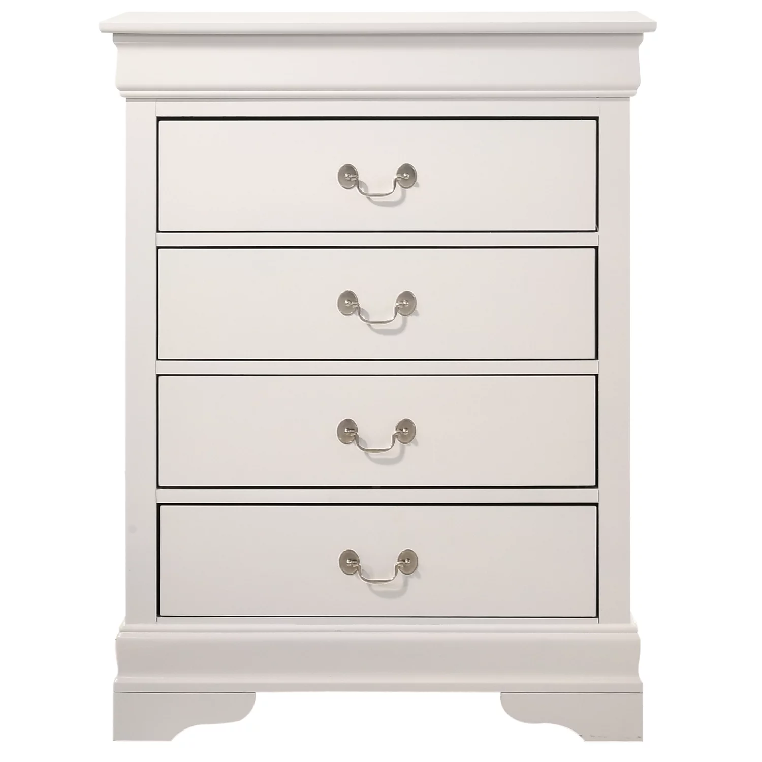LYKE Home 4 Drawer Chest , White