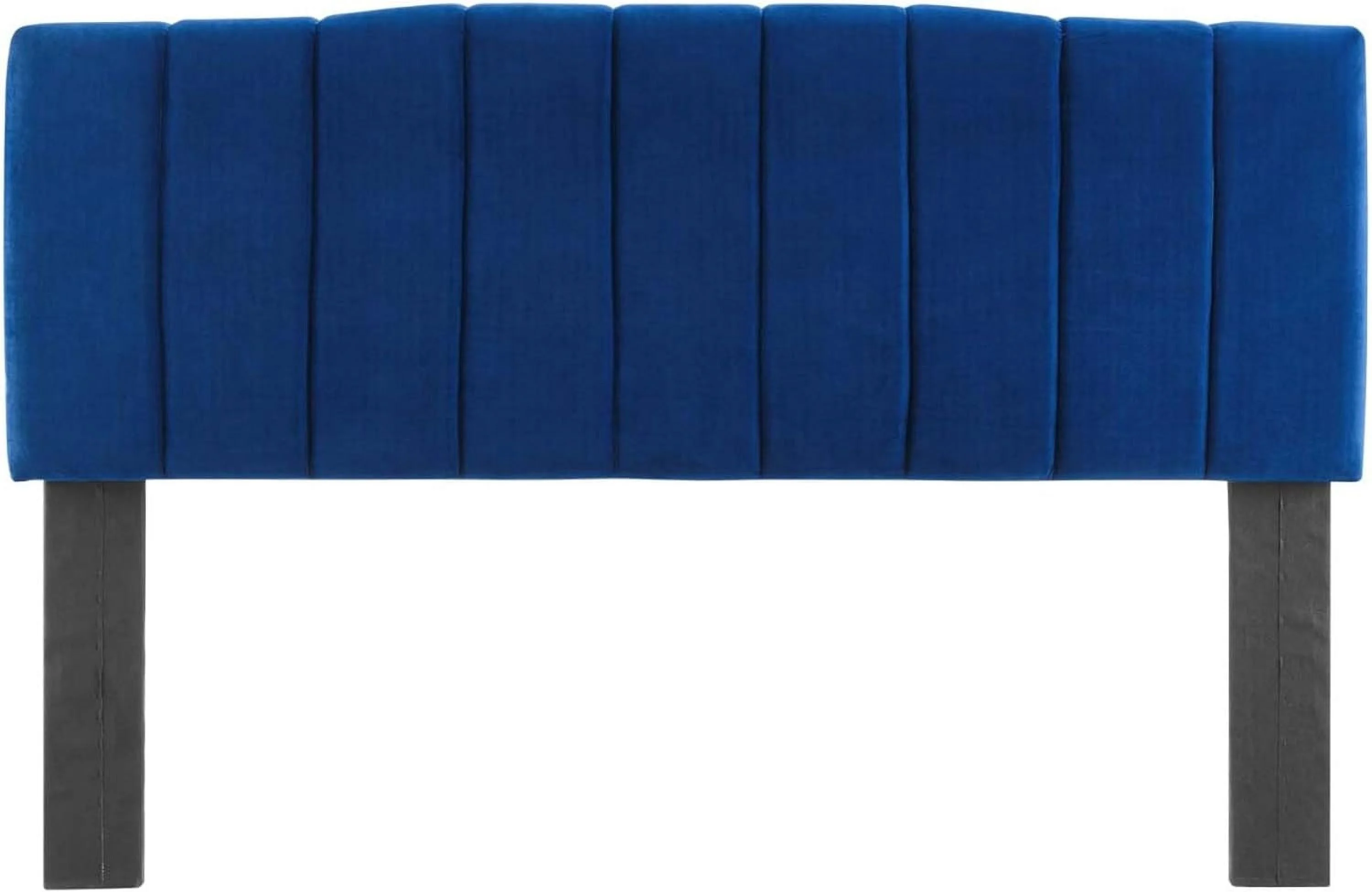 Camilla Channel Tufted Performance Velvet King/California King Headboard - Navy