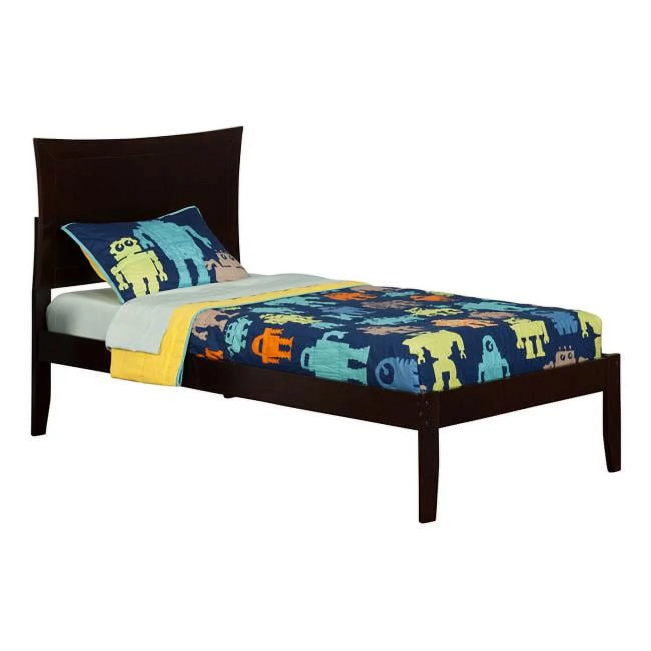 Metro Bed with Matching Footboard - Espresso, Twin Size