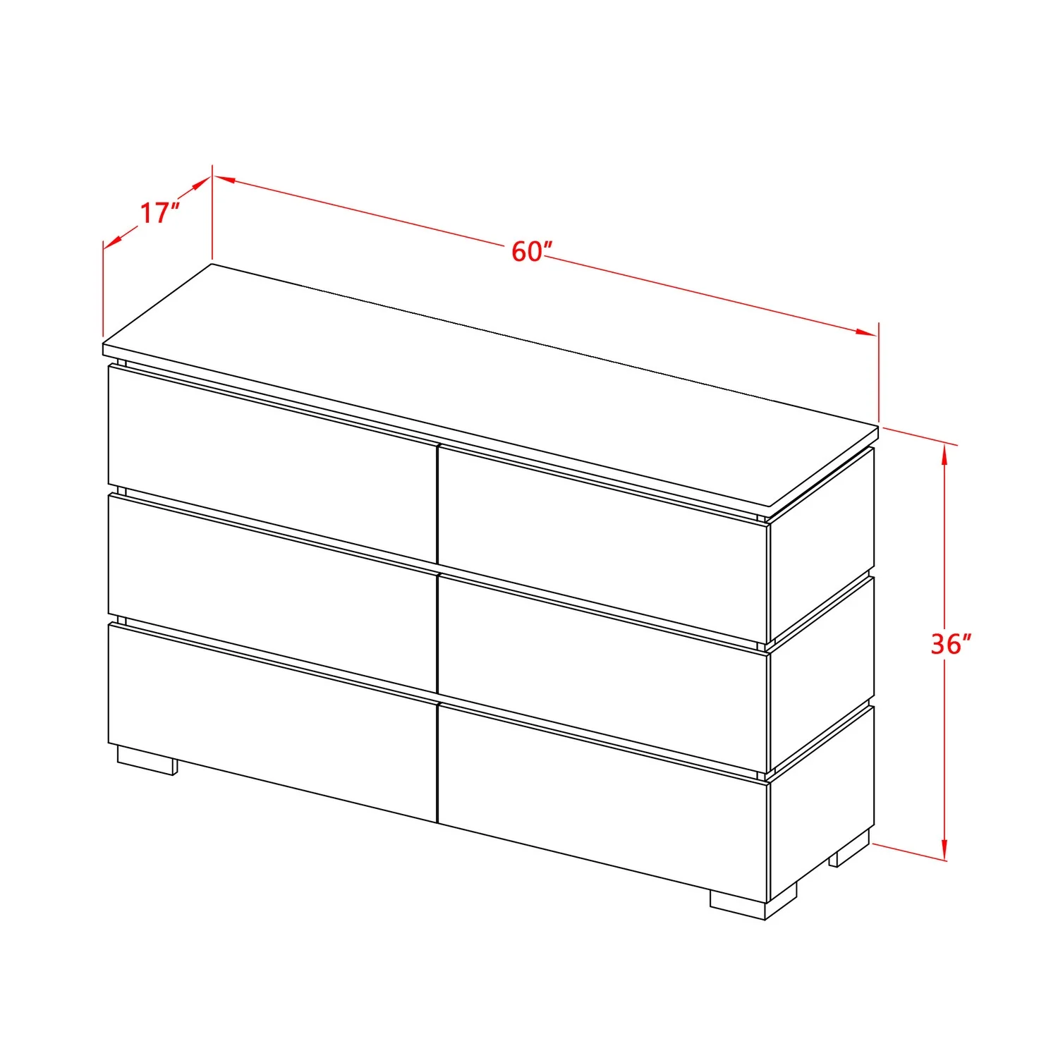 HomeStock Classic Charm Savona Dresser In Antique Gray Finish