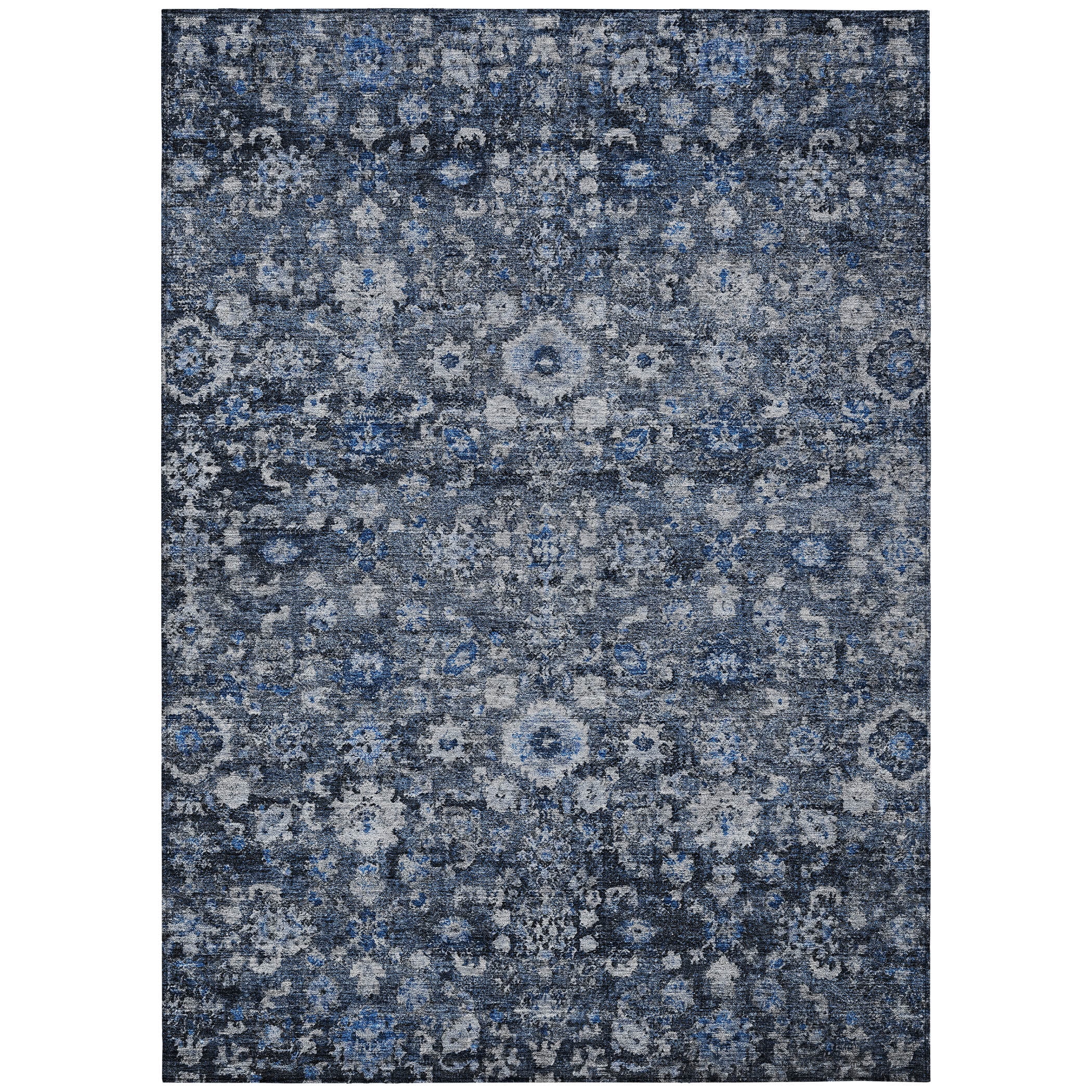 Addison Rugs Chantille ACN651 Blue 9' x 12' Indoor Outdoor Area Rug, Easy Clean, Machine Washable, Non Shedding, Bedroom, Living Room, Dining Room, Kitchen, Patio Rug