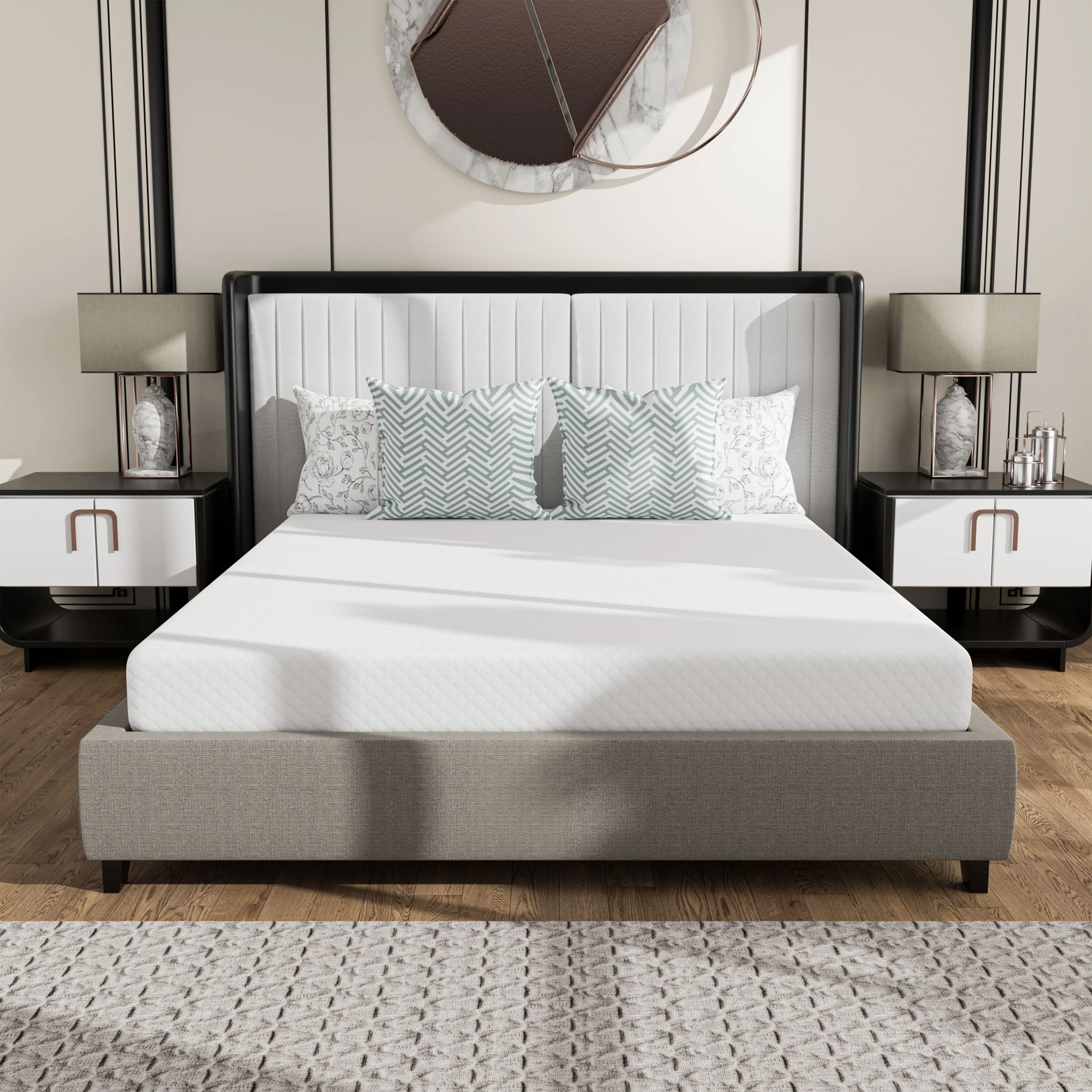 Denhour DH BASIC 6 Inch Hypoallergenic CertiPUR-US Gel Memory Mattress by  Twin