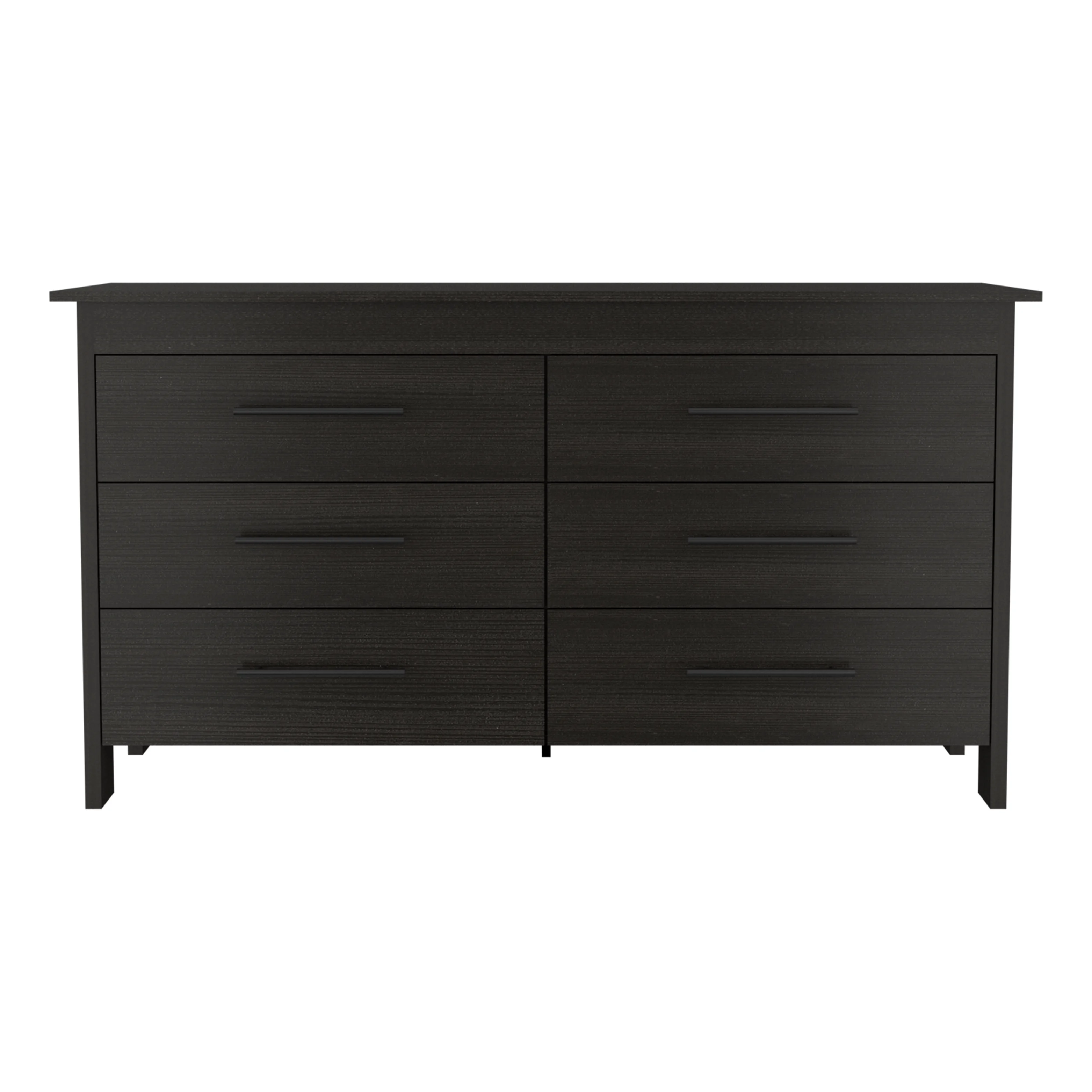 CoSoTower 6 Drawer Double Dresser Wezz, Bedroom, Black