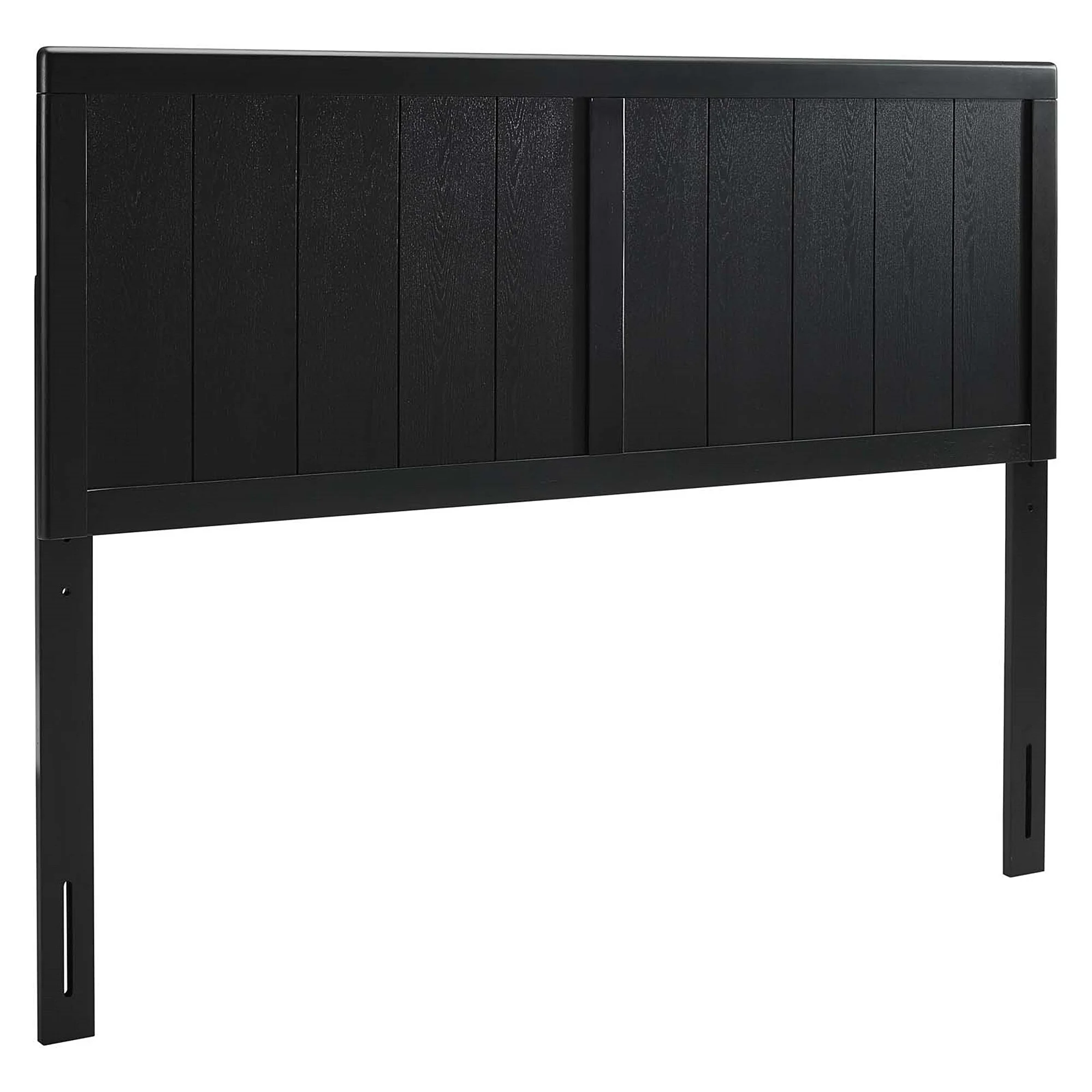 BSD National Supplies Widman Country Style Full Size Black Wooden Headboard