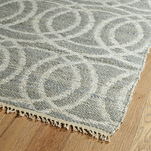 Kaleen Kenwood Double Circles 5-Foot x 7-Foot 9-Inch Area Rug in Grey