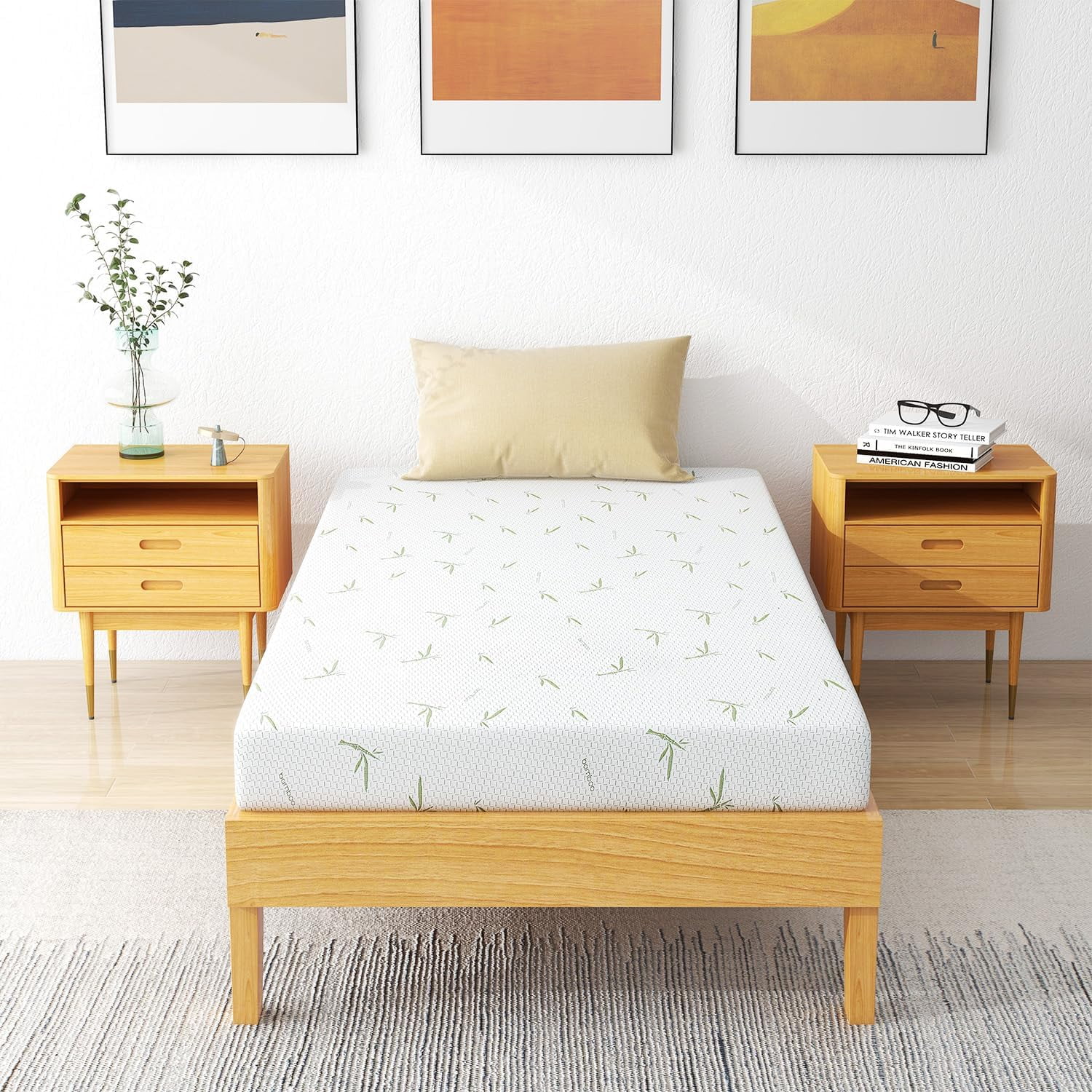 Sleep Trial, 10-Year Limited Warranty, 6/8/10/12 Inch Size Bed Mattresses Fiberglass For Daybed, Kids Bunk Trundle Bed, Gel Memory Foam, Medium Firm, 75