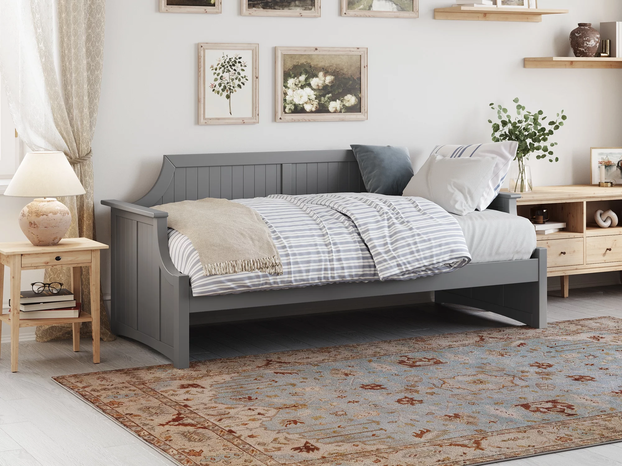 AFI Cambridge Wood Twin Size Daybed Frame Grey