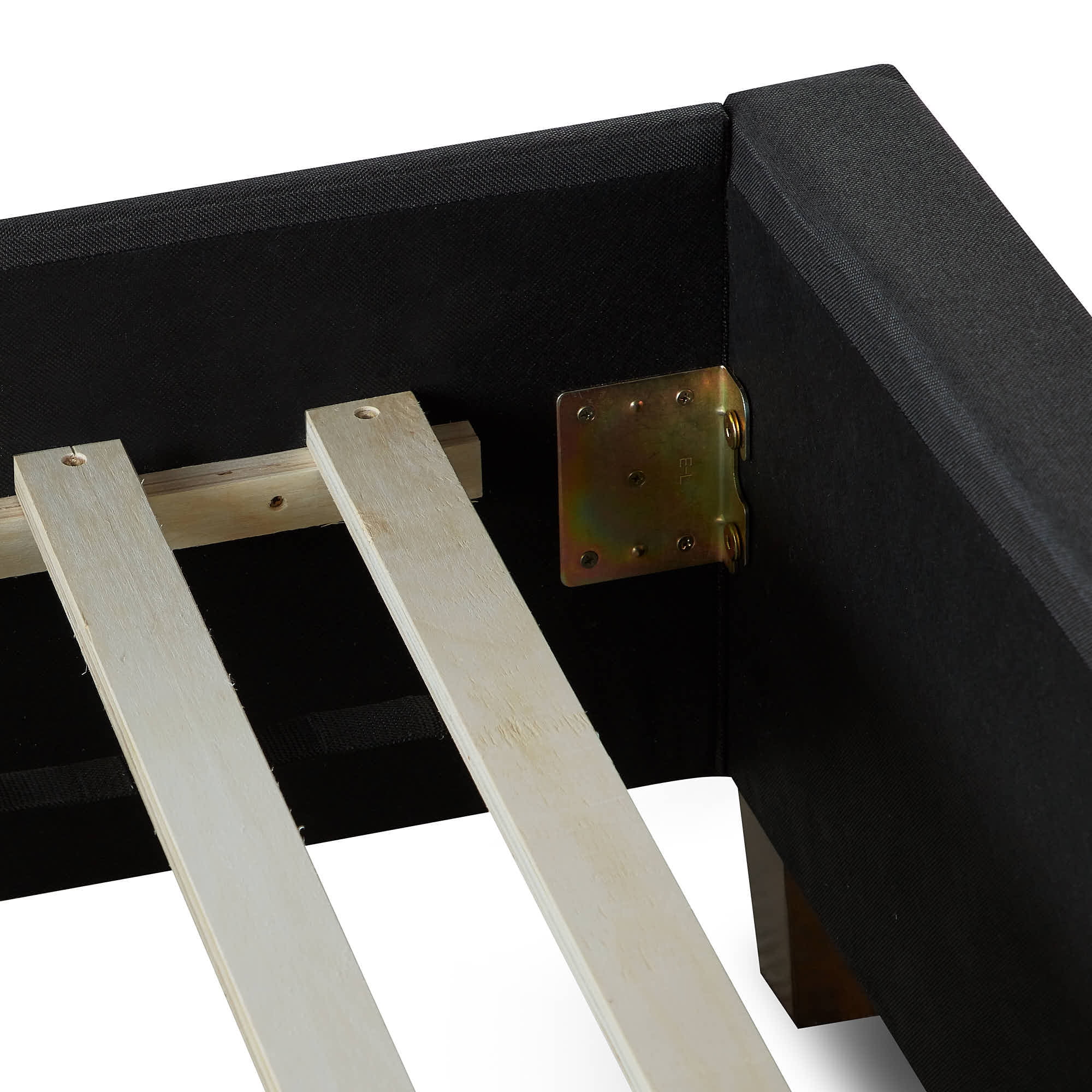 Rest Haven Langley Upholstered Platform Bed, Cal King, Charcoal