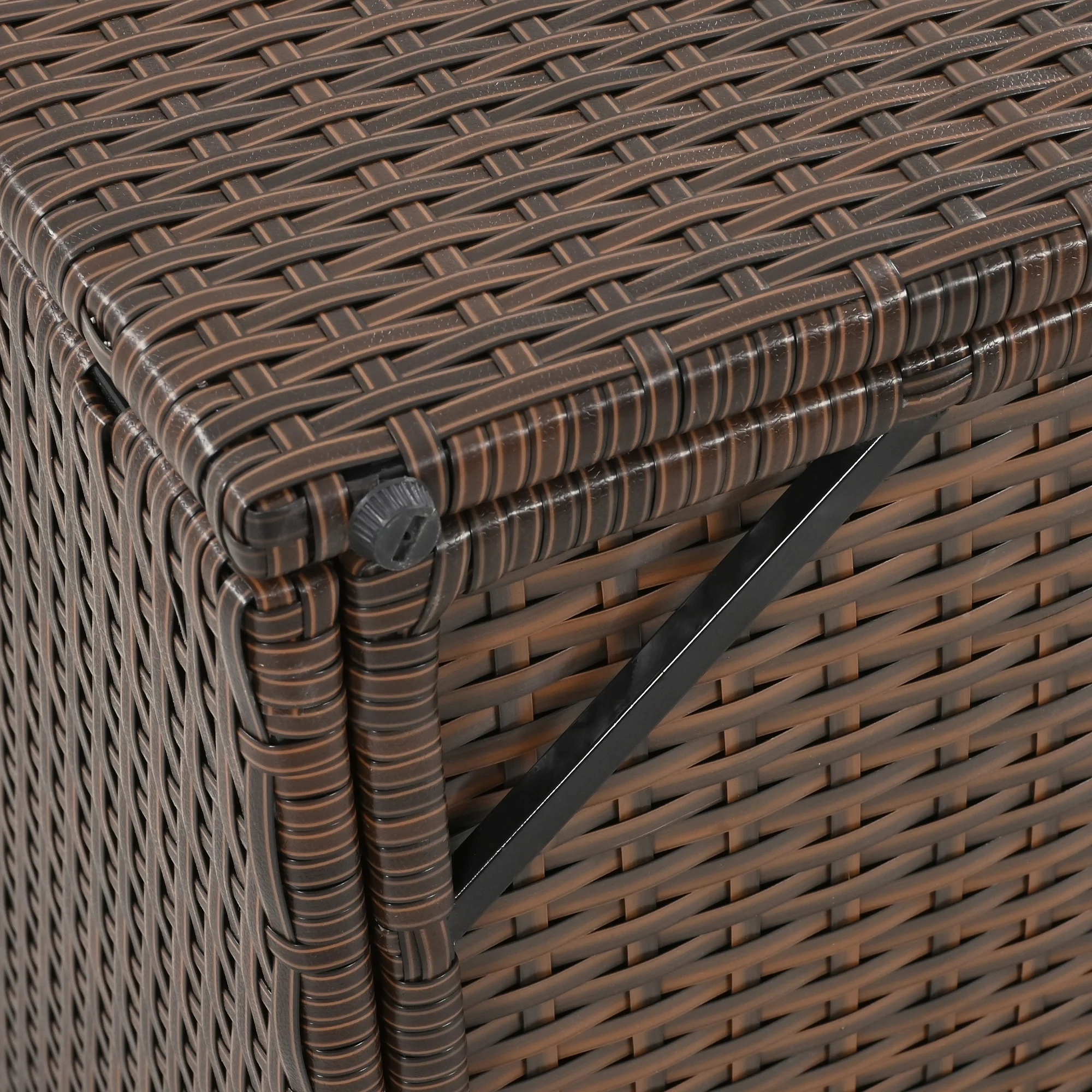 Dawn Whisper 2-Seater Outdoor Patio Daybed Outdoor Double Daybed Outdoor Loveseat Sofa Set with Foldable Awning and Cushions for Garden, Balcony, Poolside, Beige