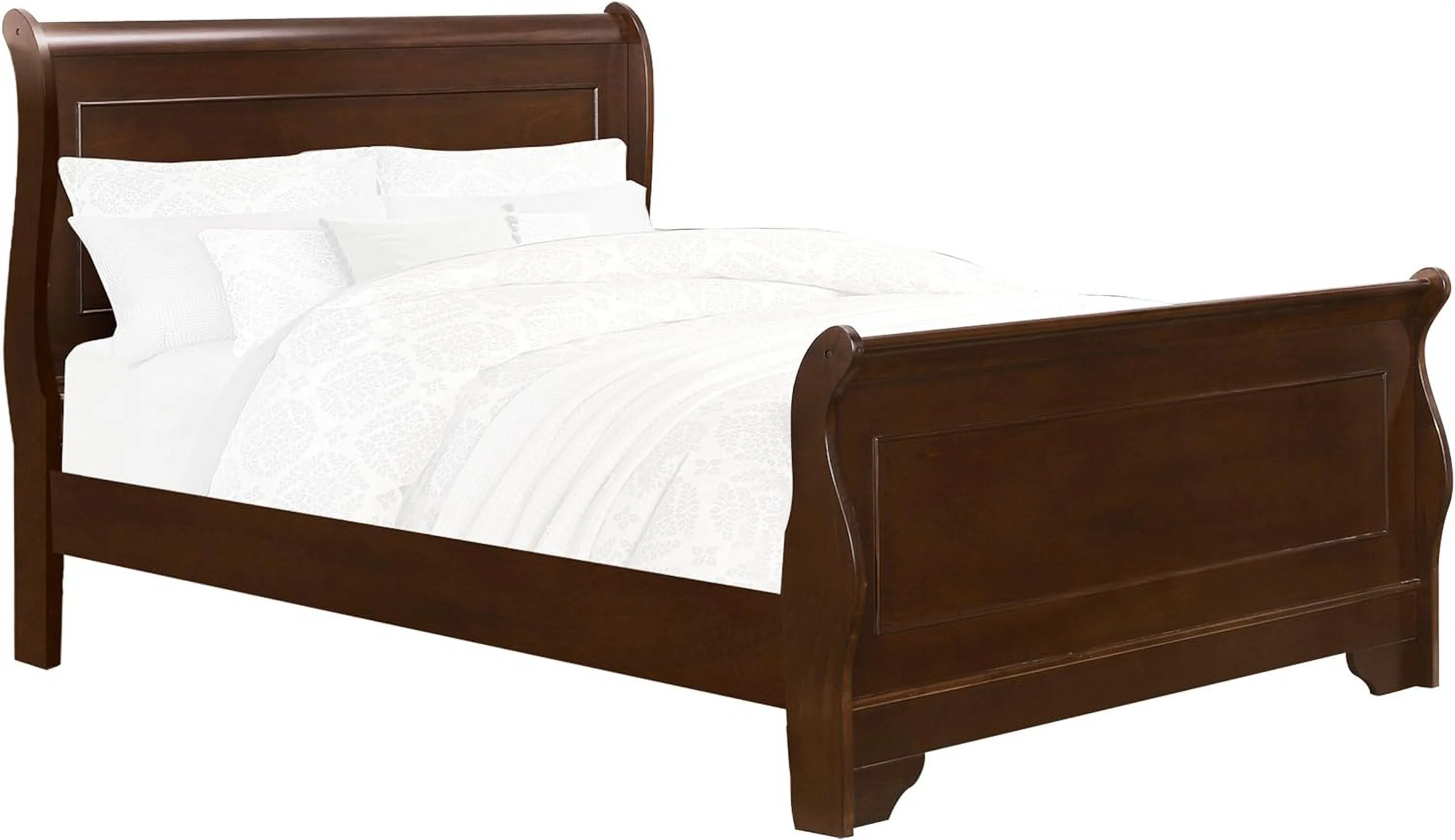 Abbeville Queen Sleigh Bedframe, Cherry
