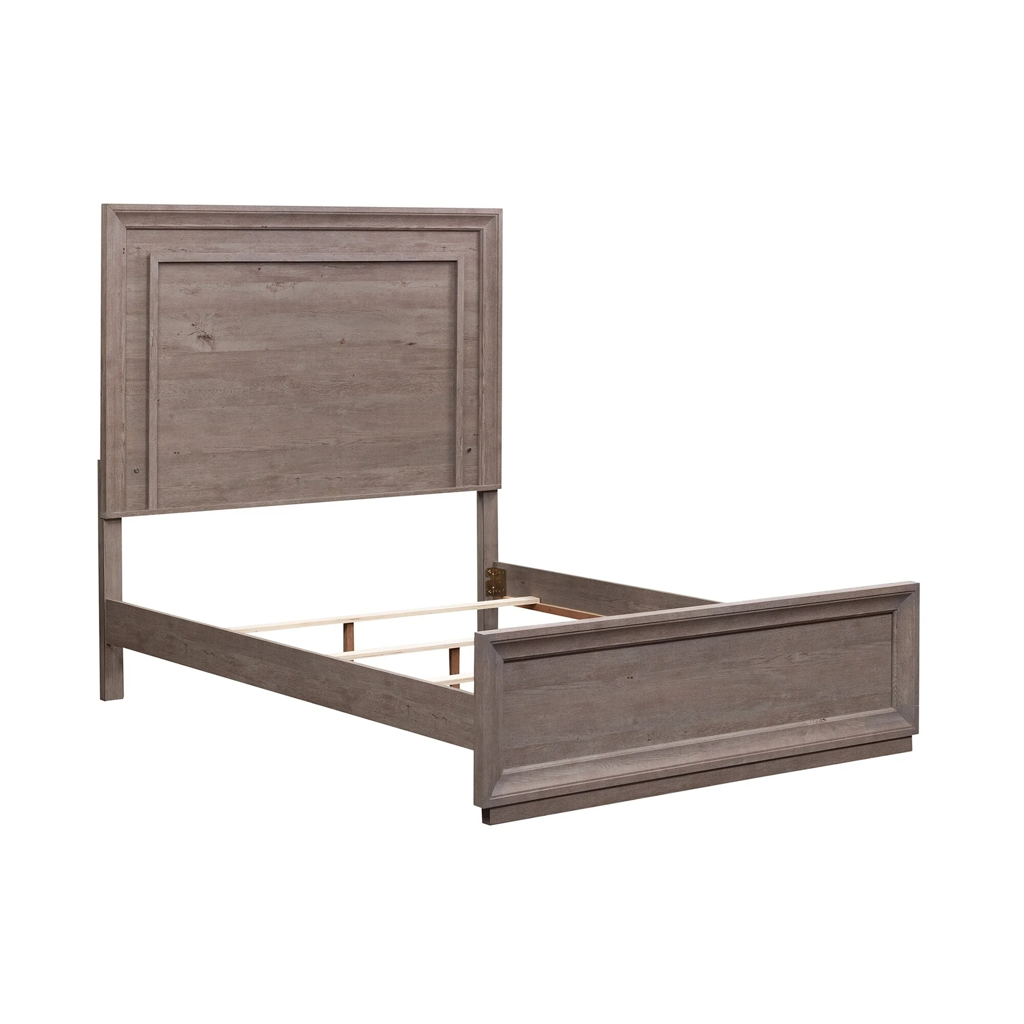 Liberty Furniture Horizons Contemporary Wood Queen Panel Bed in Graystone