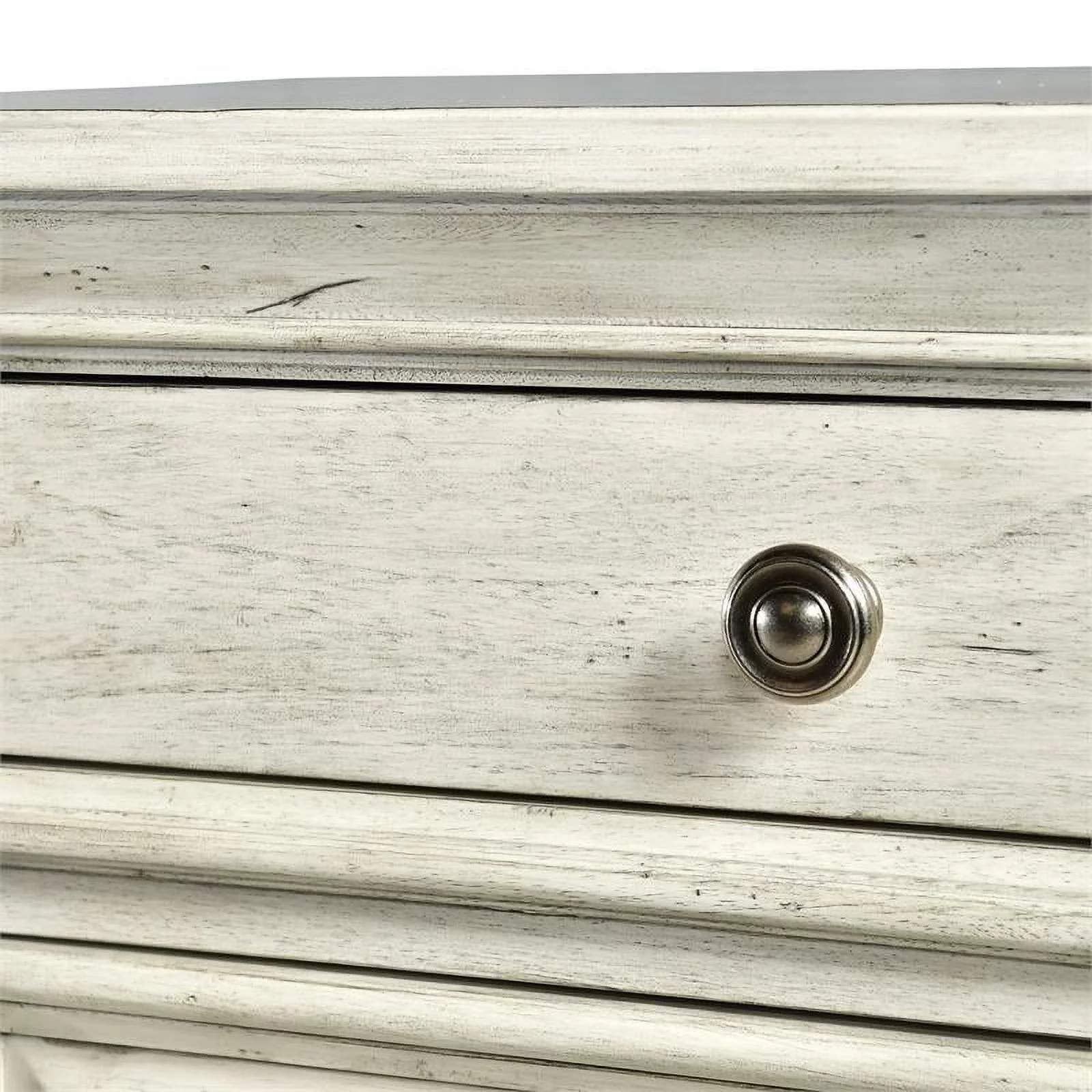 Bowery Hill Farmhouse Highland Park Rustic Ivory Wood 8-drawer Dresser in White