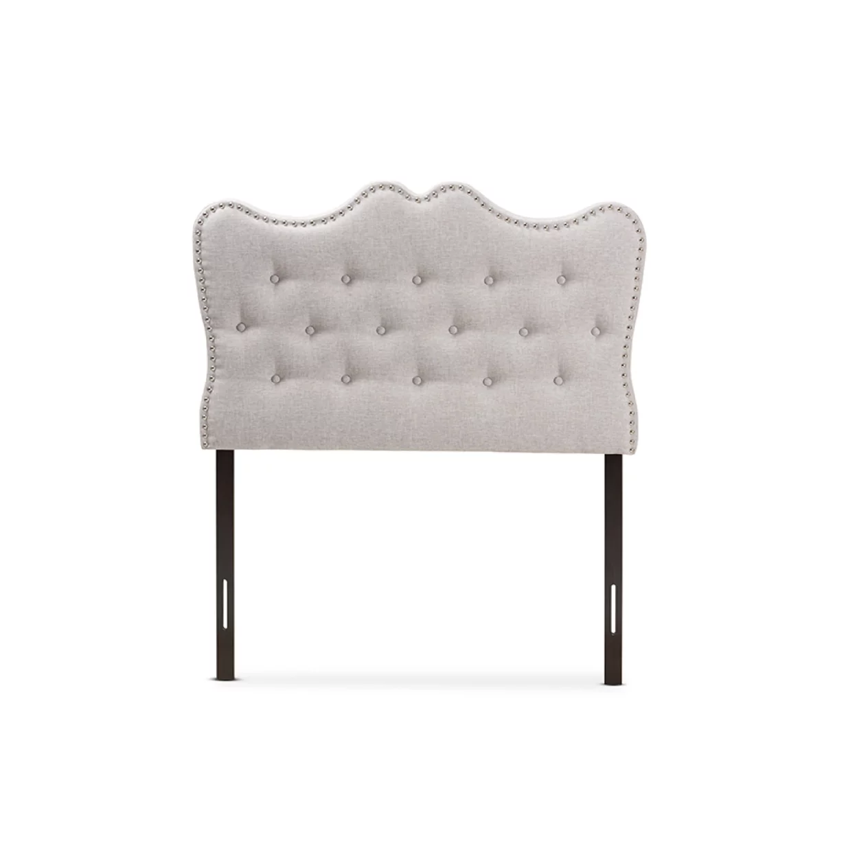 Baxton Studio Emma Modern and Contemporary Greyish Beige Fabric Twin Size Headboard,Wholesale Interiors