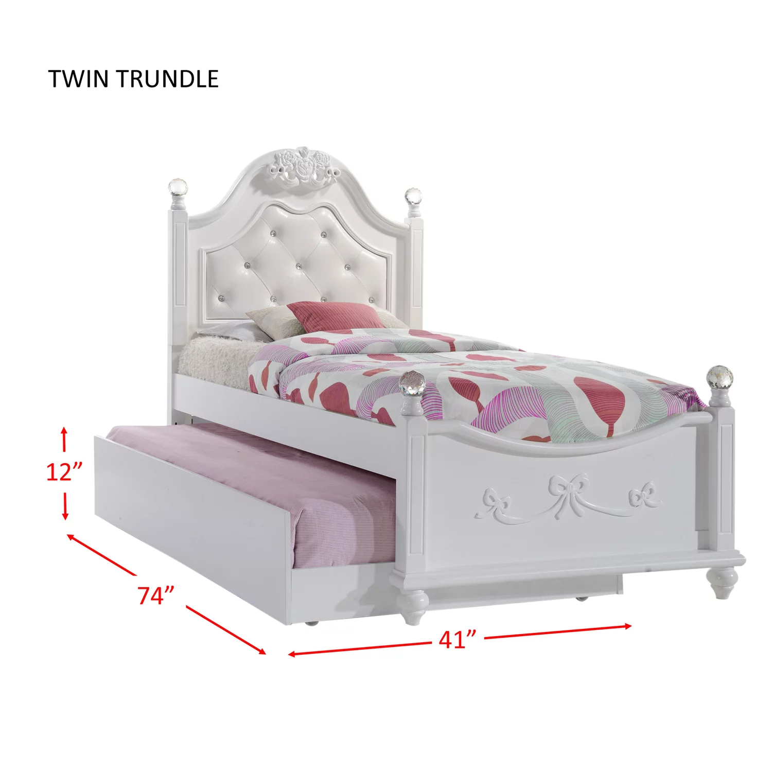 Picket House Furnishings Annie 4 Piece Twin Platform Bedroom Set