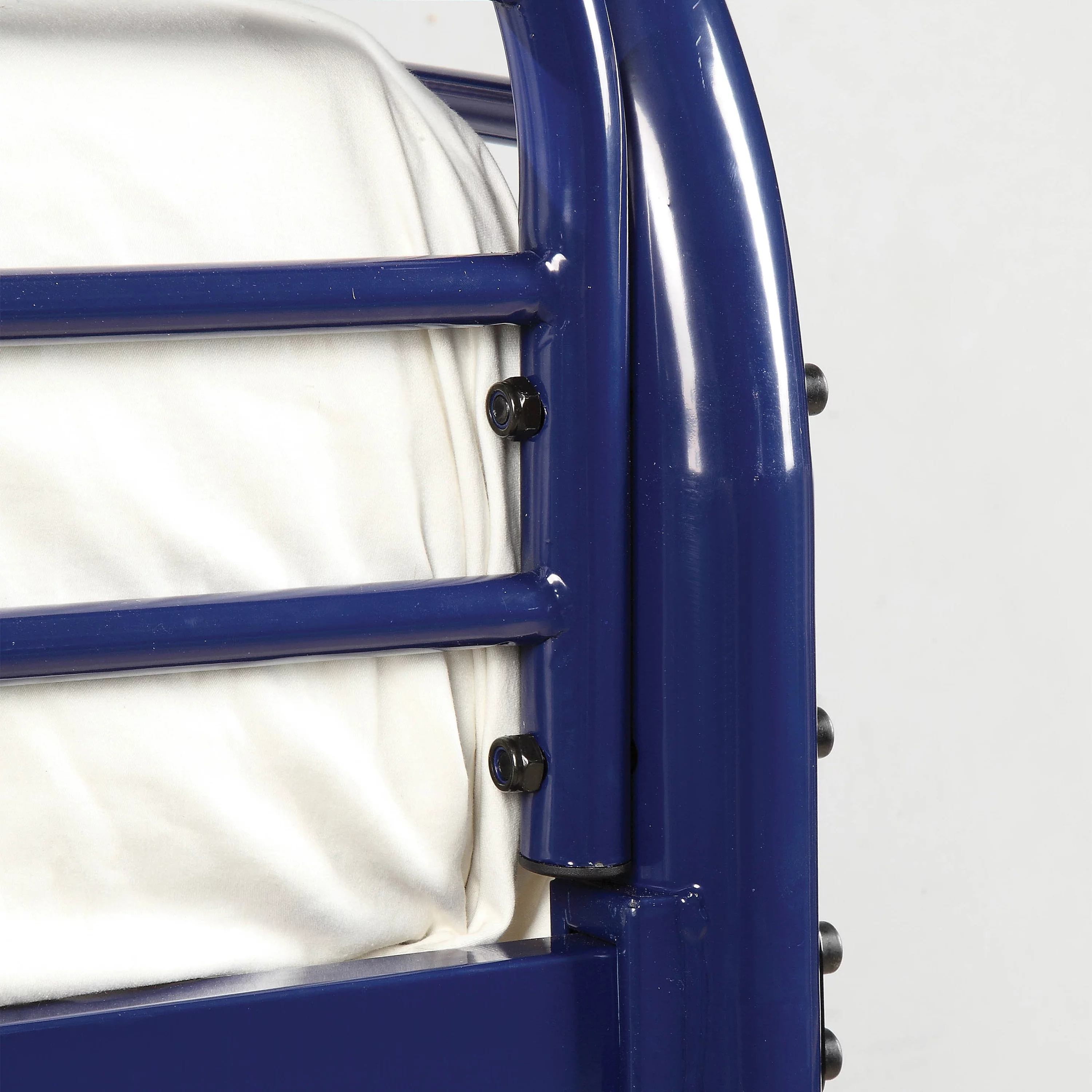 Furniture of America Wade Transitional Metal Bunk Bed, Twin/Twin, Blue