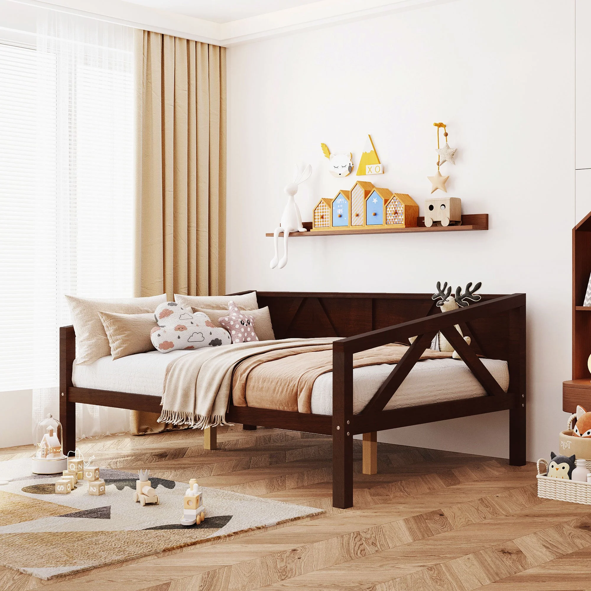 Patt Full Size Wooden Daybed - Espresso