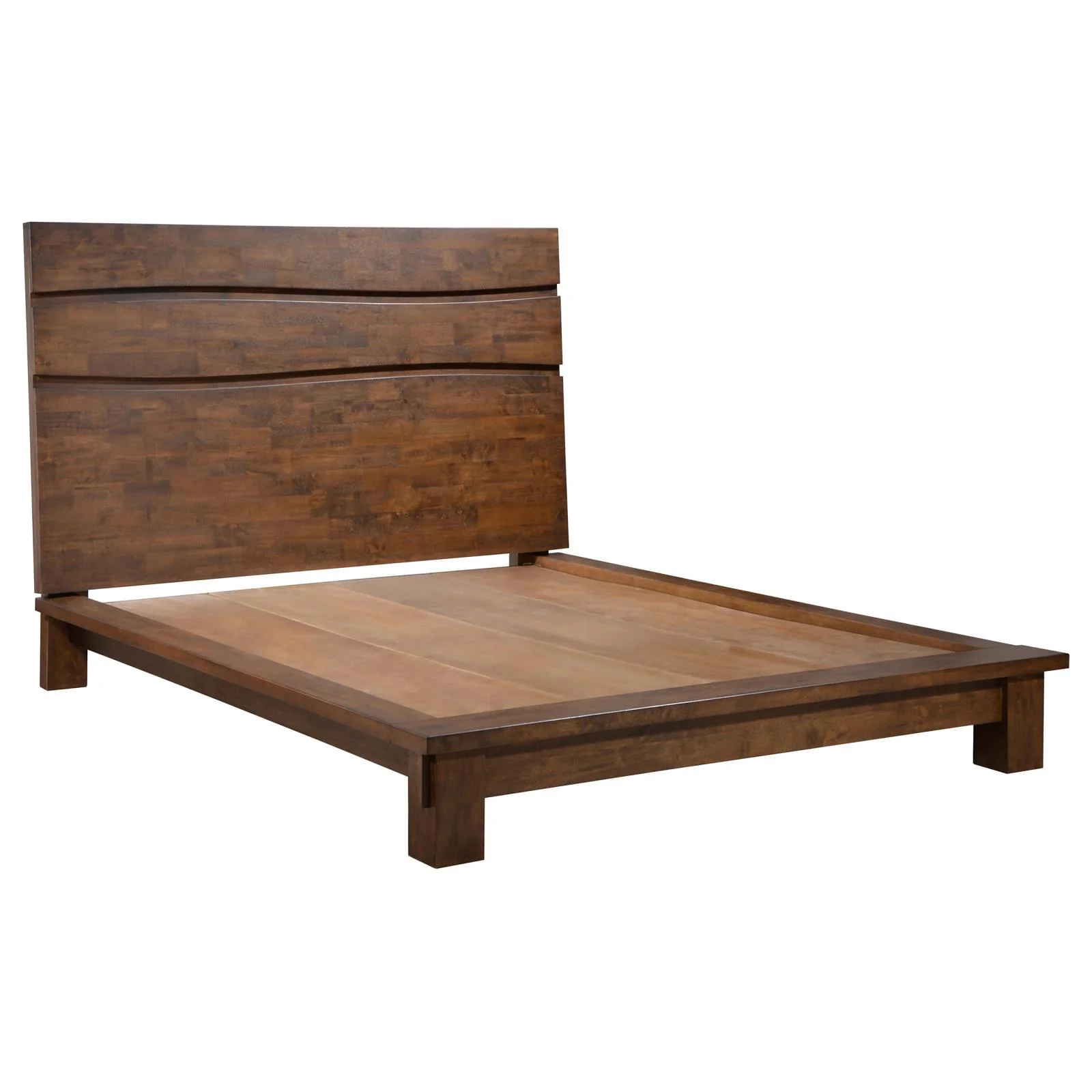 Coaster Genevieve Modern Wood Queen Platform Bed in Dark Brown