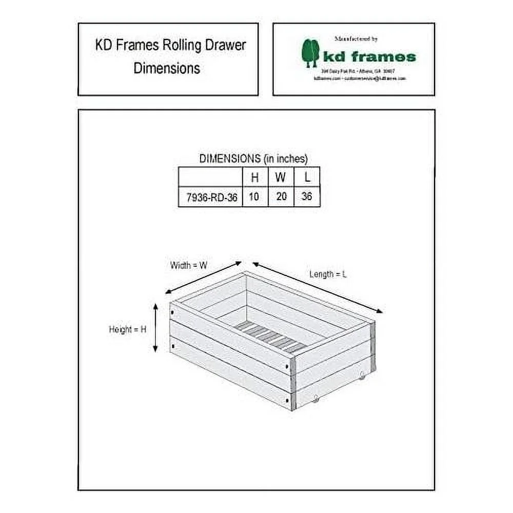 Under Bed Storage Drawer - Set Of 2
