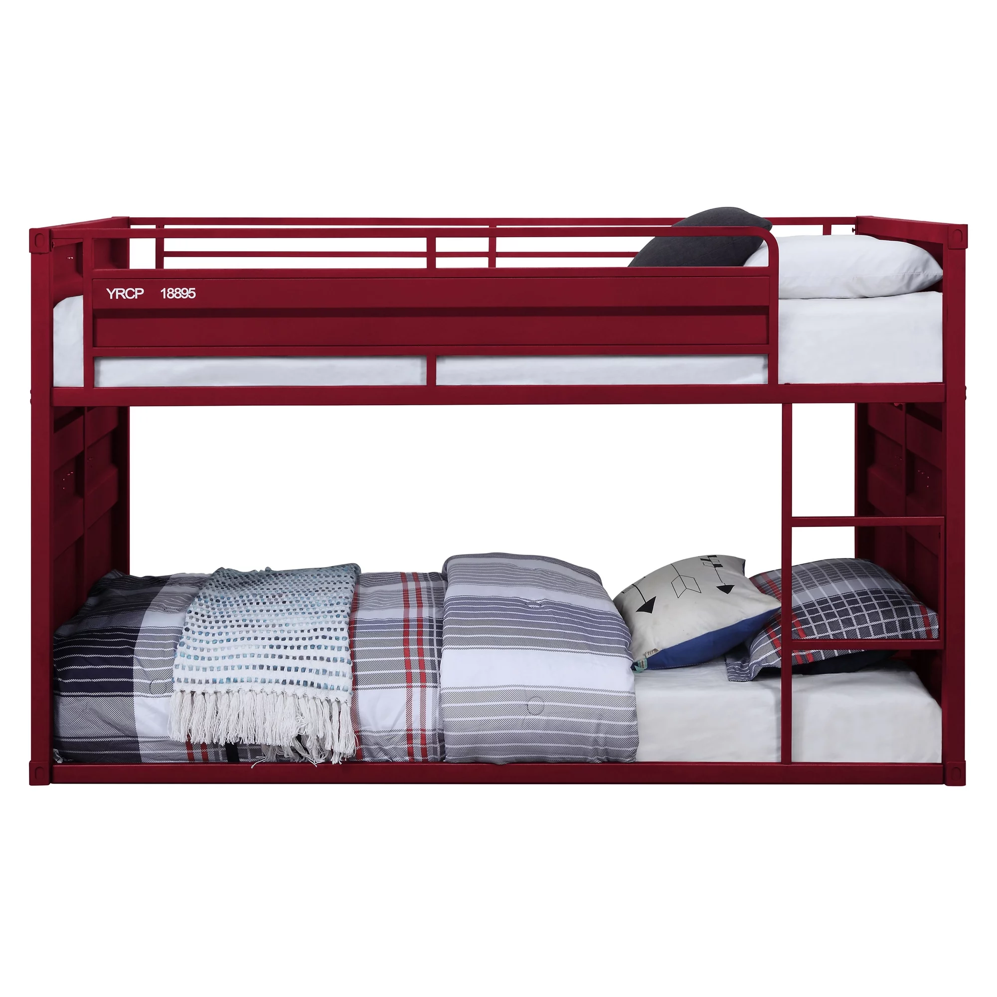 ACME Cargo Twin over Twin Bunk Bed in Red
