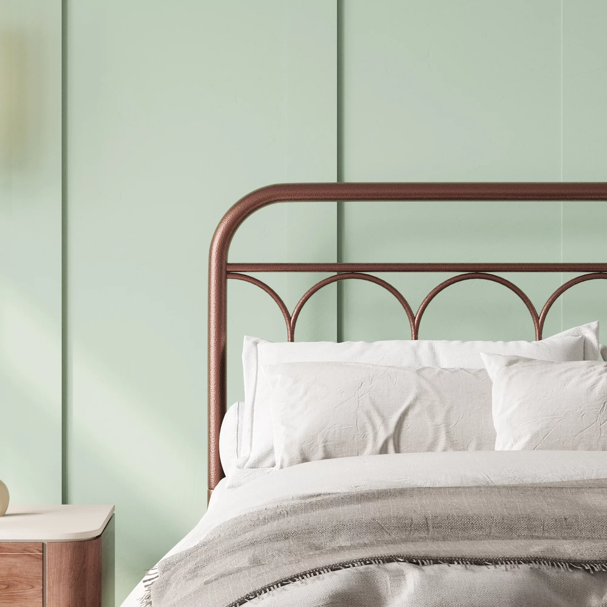 CoSoTower Queen Metal Bed Frame With Headboard And Footboard Platform Queen Size No Box Spring Needed 12.4