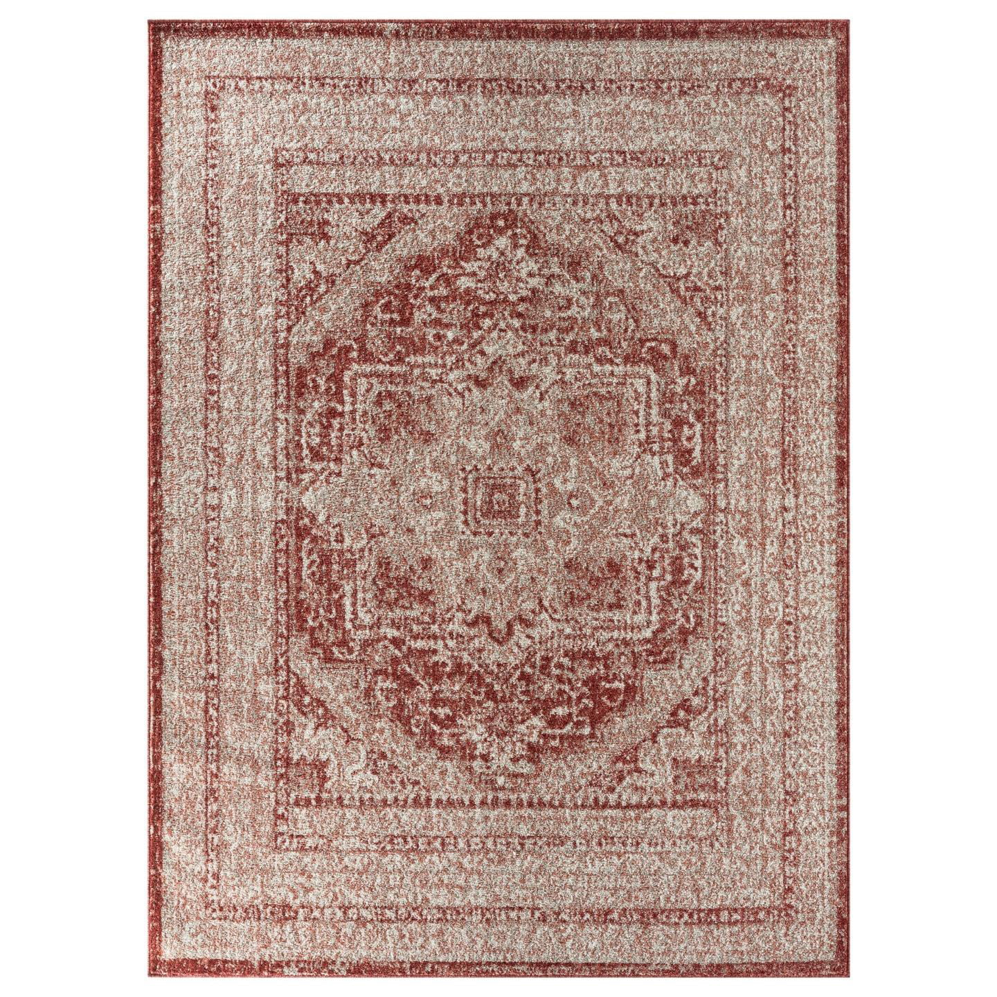 Luxe Weavers Bohemian Moroccan Burgundy 8x10 Area Rug, Indoor Carpet